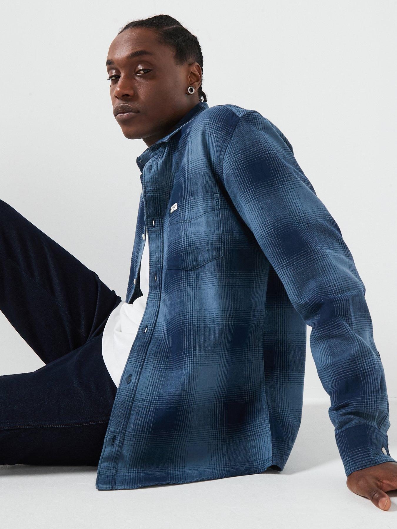 Image 5 of 6 of Wrangler Wrangler Indigo Long Sleeve Shirt