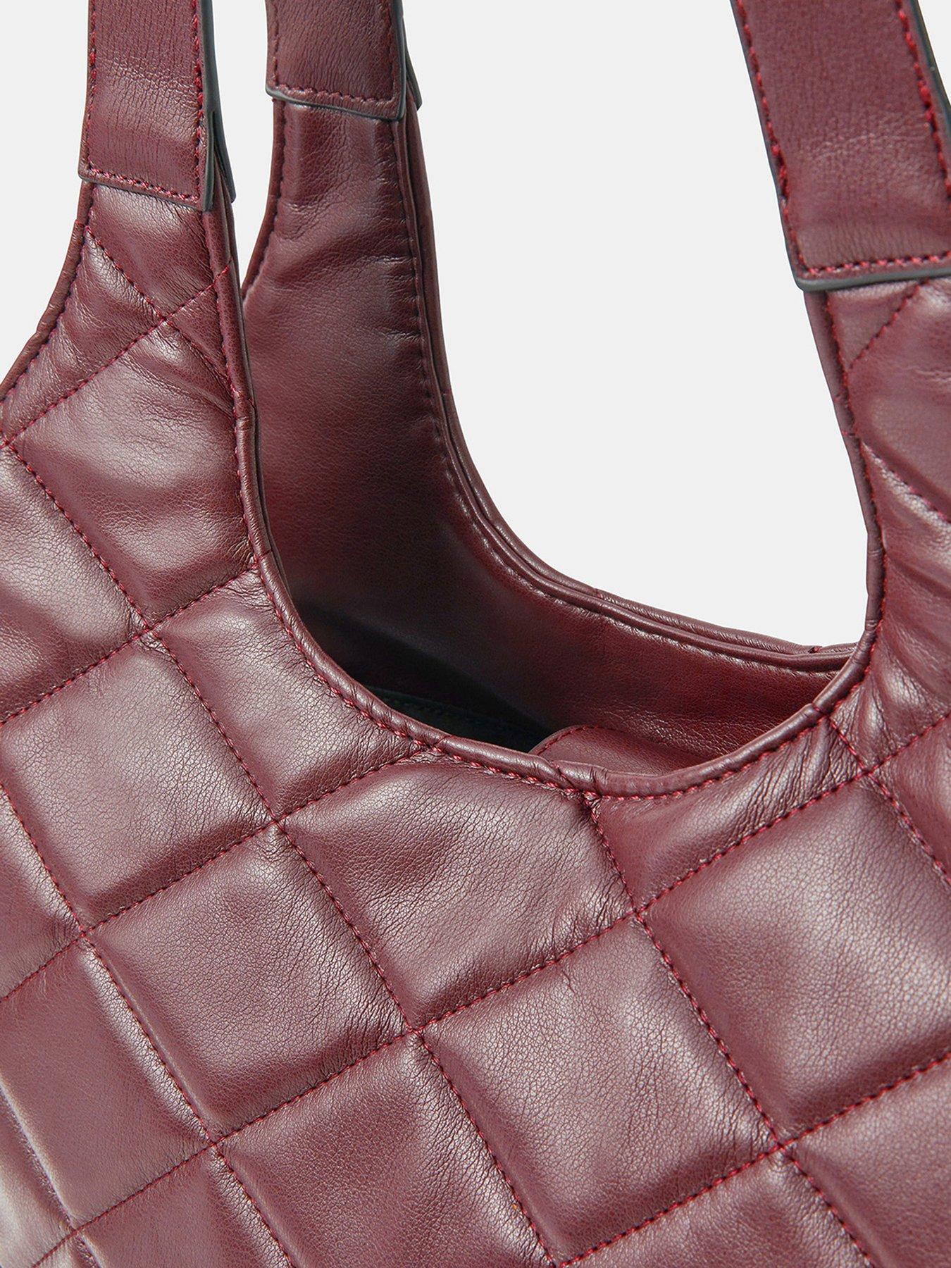 Image 4 of 5 of Accessorize Quilted Shoulder Bag - Red