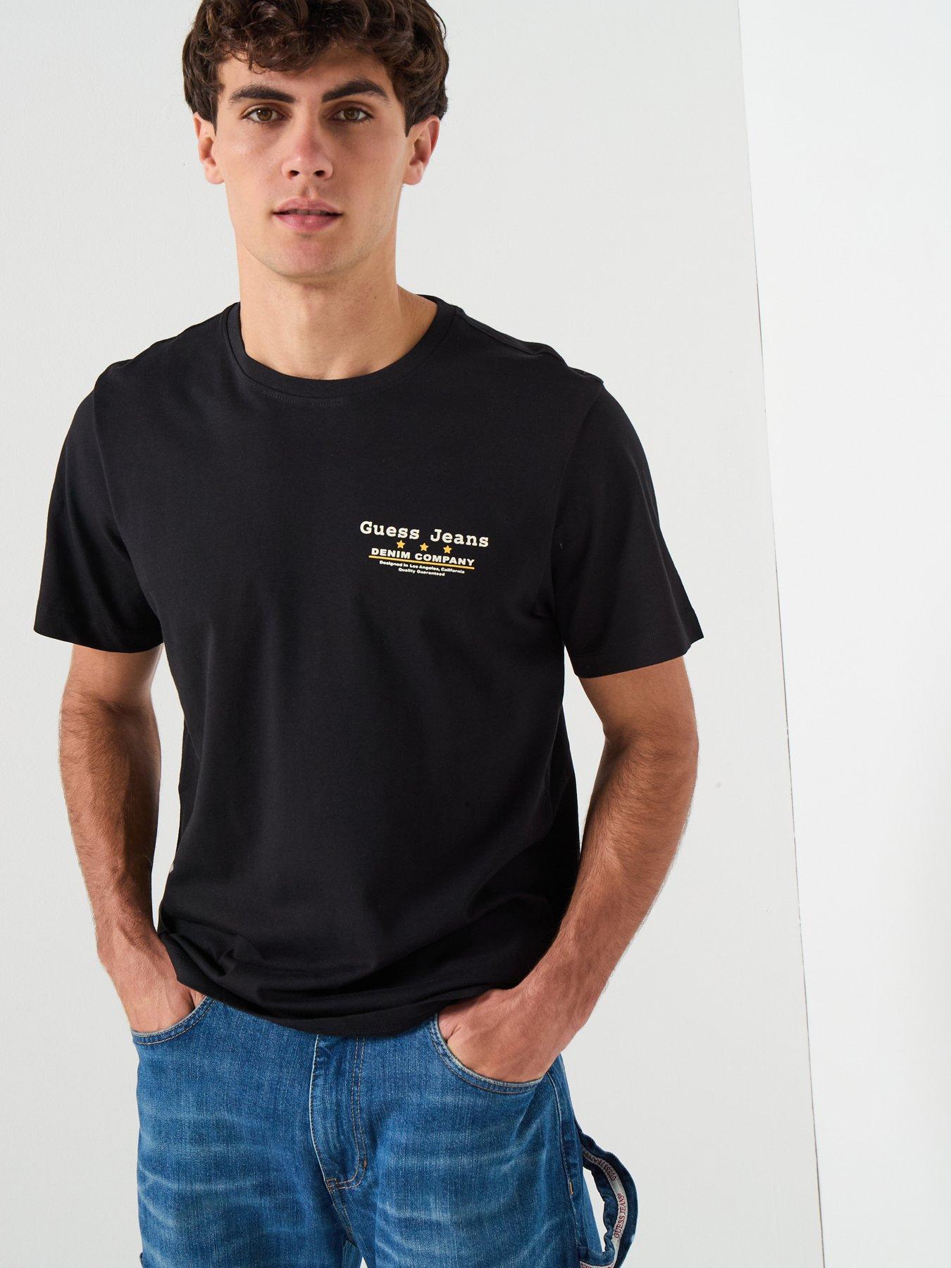  image of guess-jeans-back-graphic-t-shirt-black