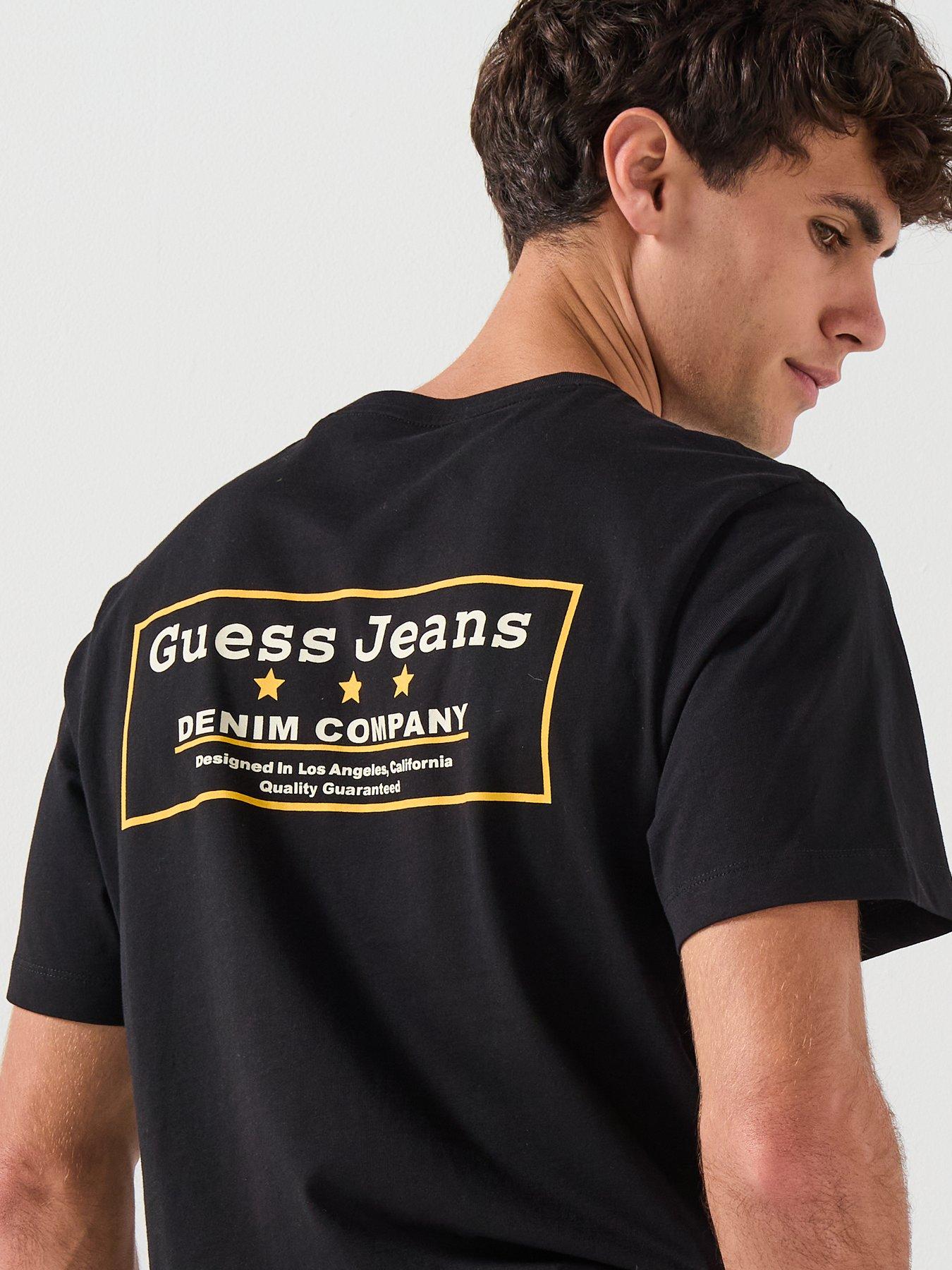  image of guess-jeans-back-graphic-t-shirt-black