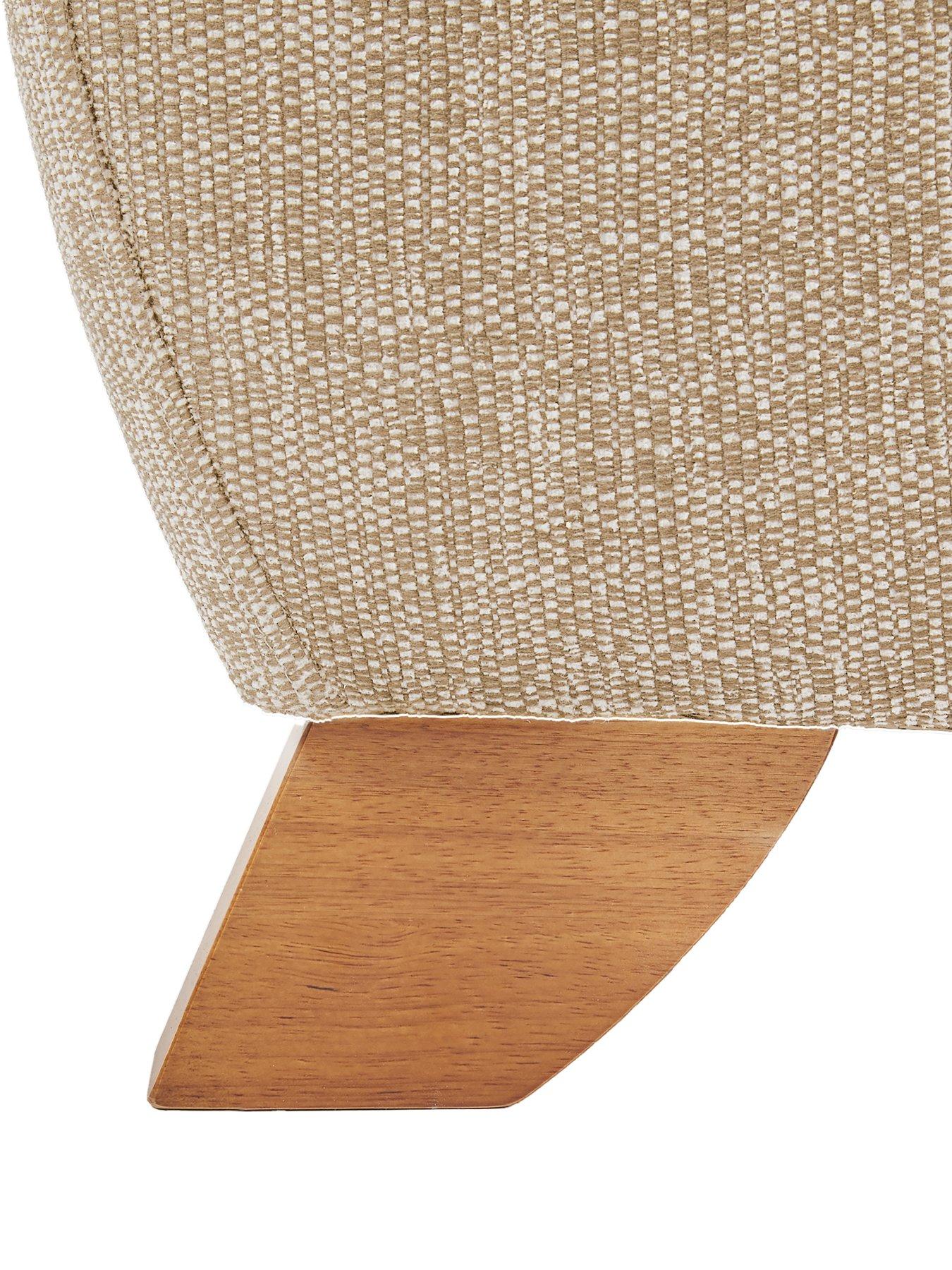 Image 4 of 7 of Very Home Prent Fabric Armchair - Natural&nbsp;- Made to order in the UK