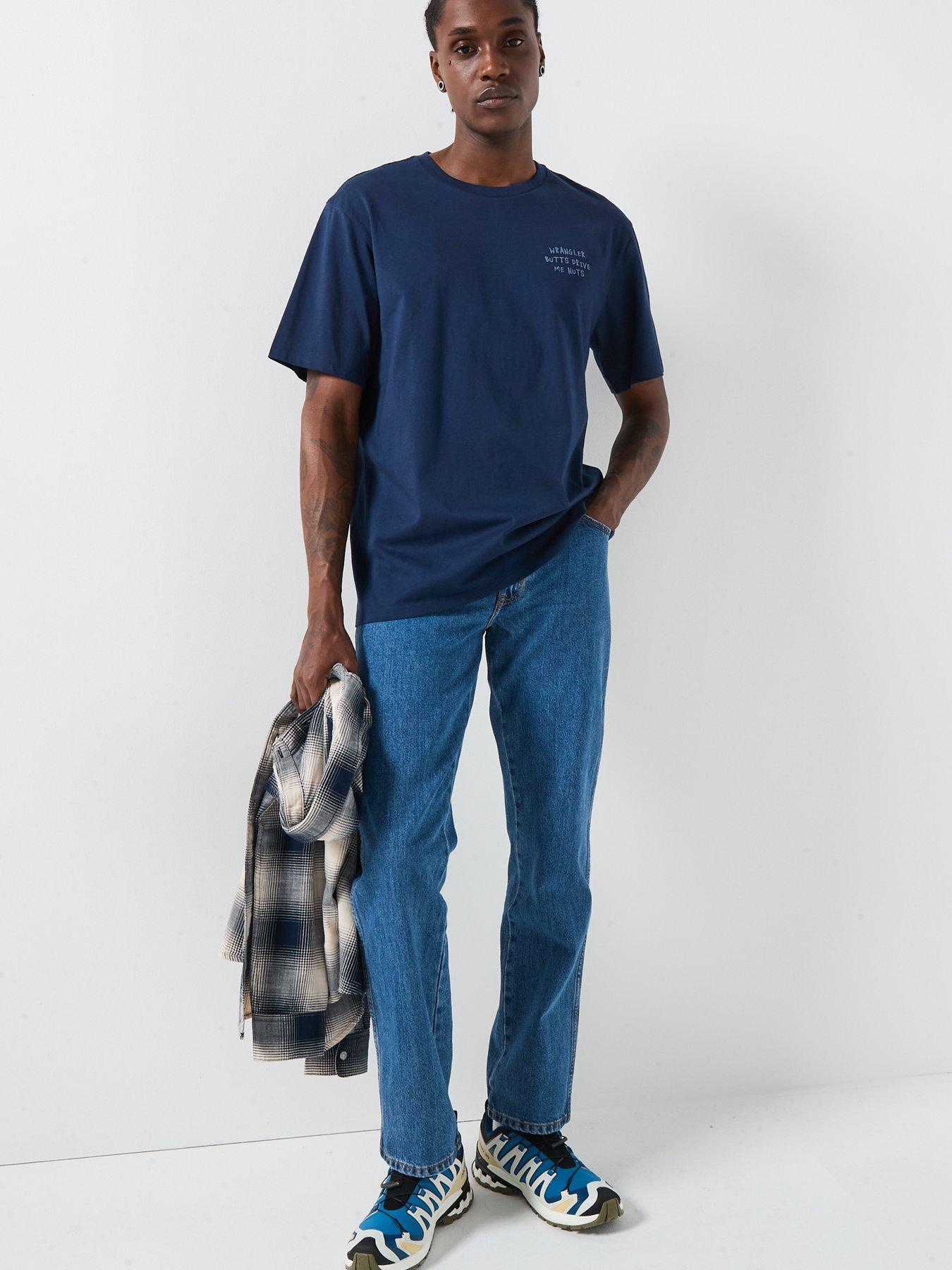 Image 3 of 5 of Wrangler Embroidery Short Sleeve Back Print T-shirt