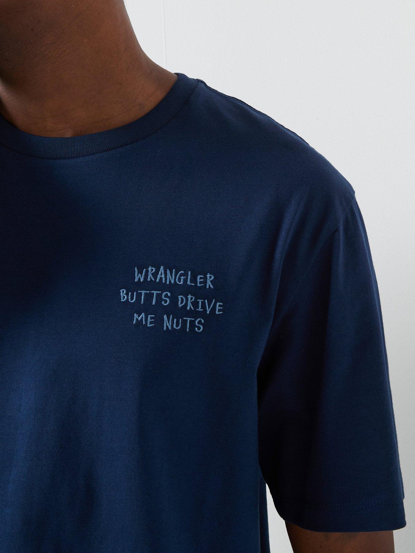 Image 4 of 5 of Wrangler Embroidery Short Sleeve Back Print T-shirt