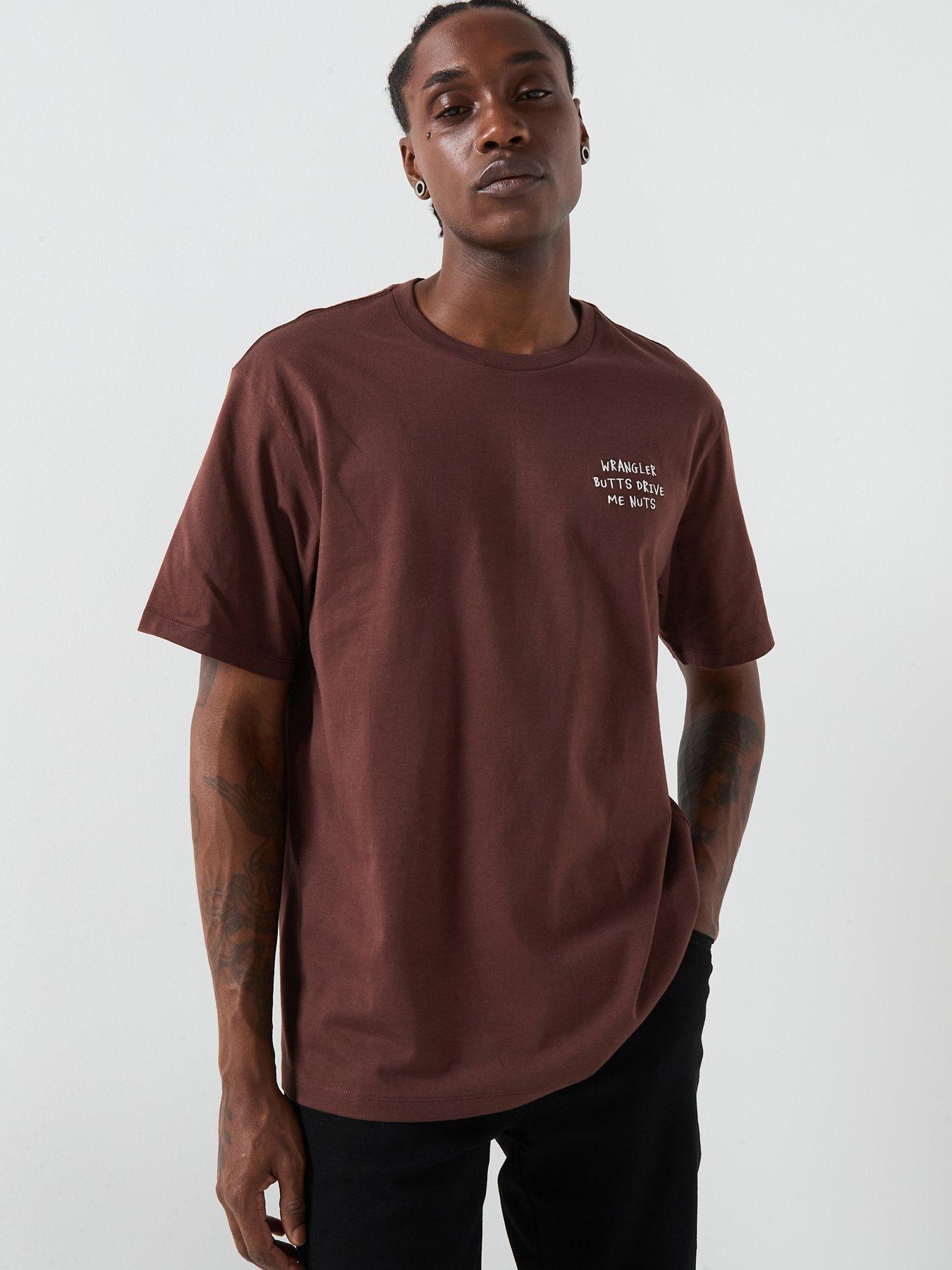 undefined Wrangler Embroidery Short Sleeve Back Print T-shirt
