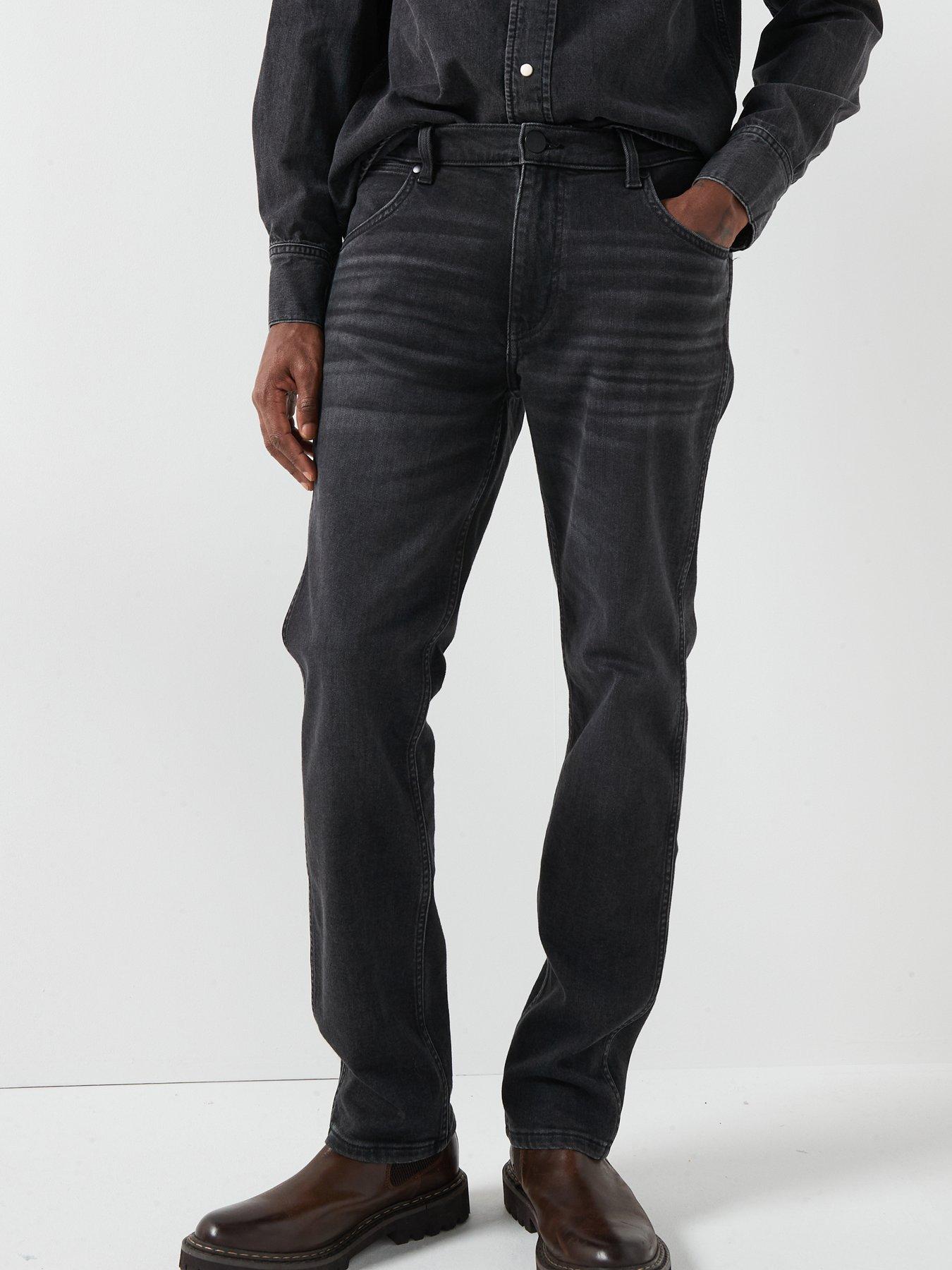 front image of wrangler-greensboro-5-pocket-regular-straight-fit-jean-black