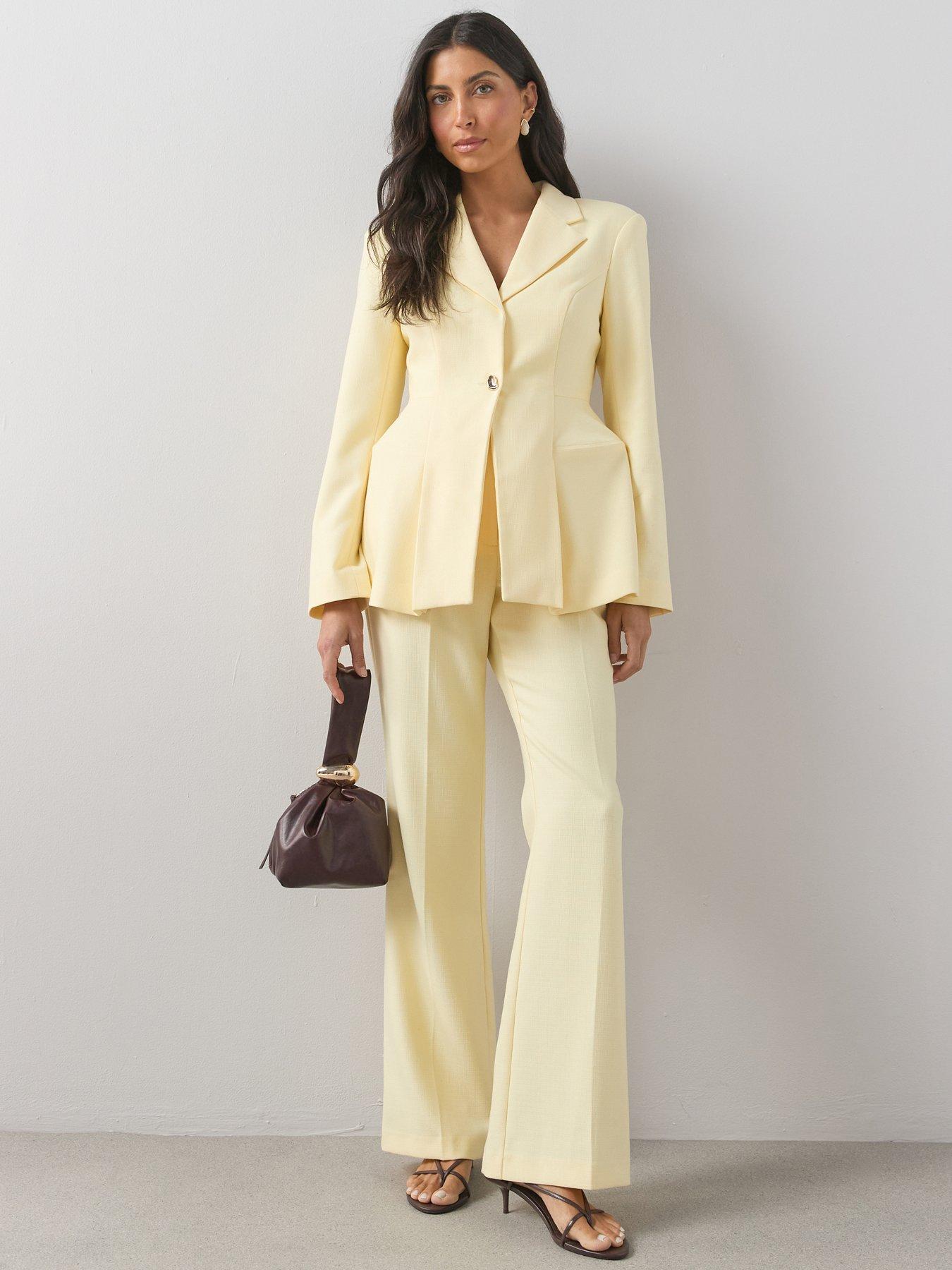 Image 1 of 6 of The Very Collection Extreme Corset Blazer - Lemon