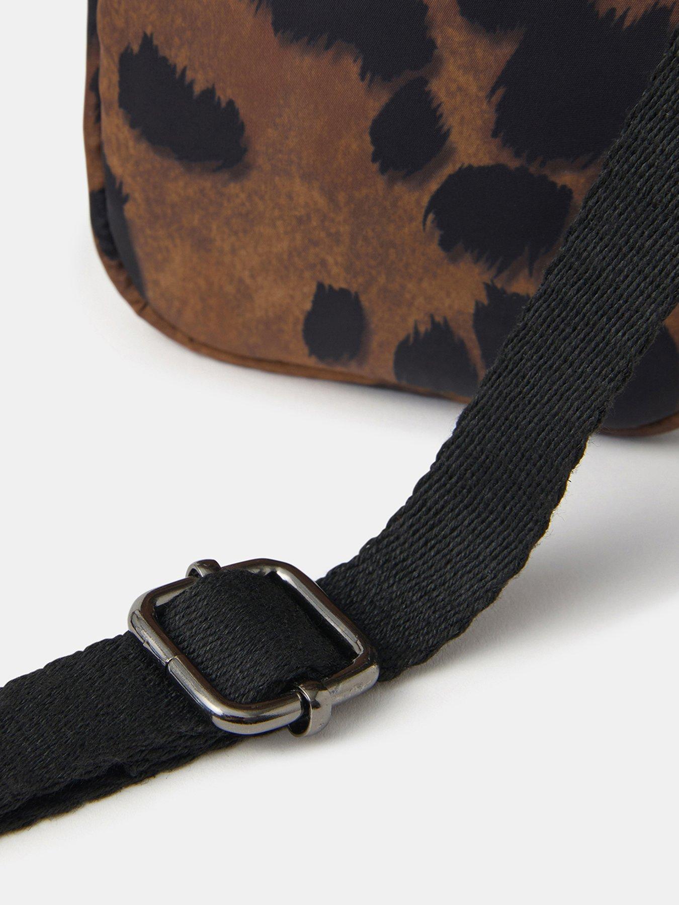 Image 4 of 5 of Accessorize Animal Print Phone Bag - Brown
