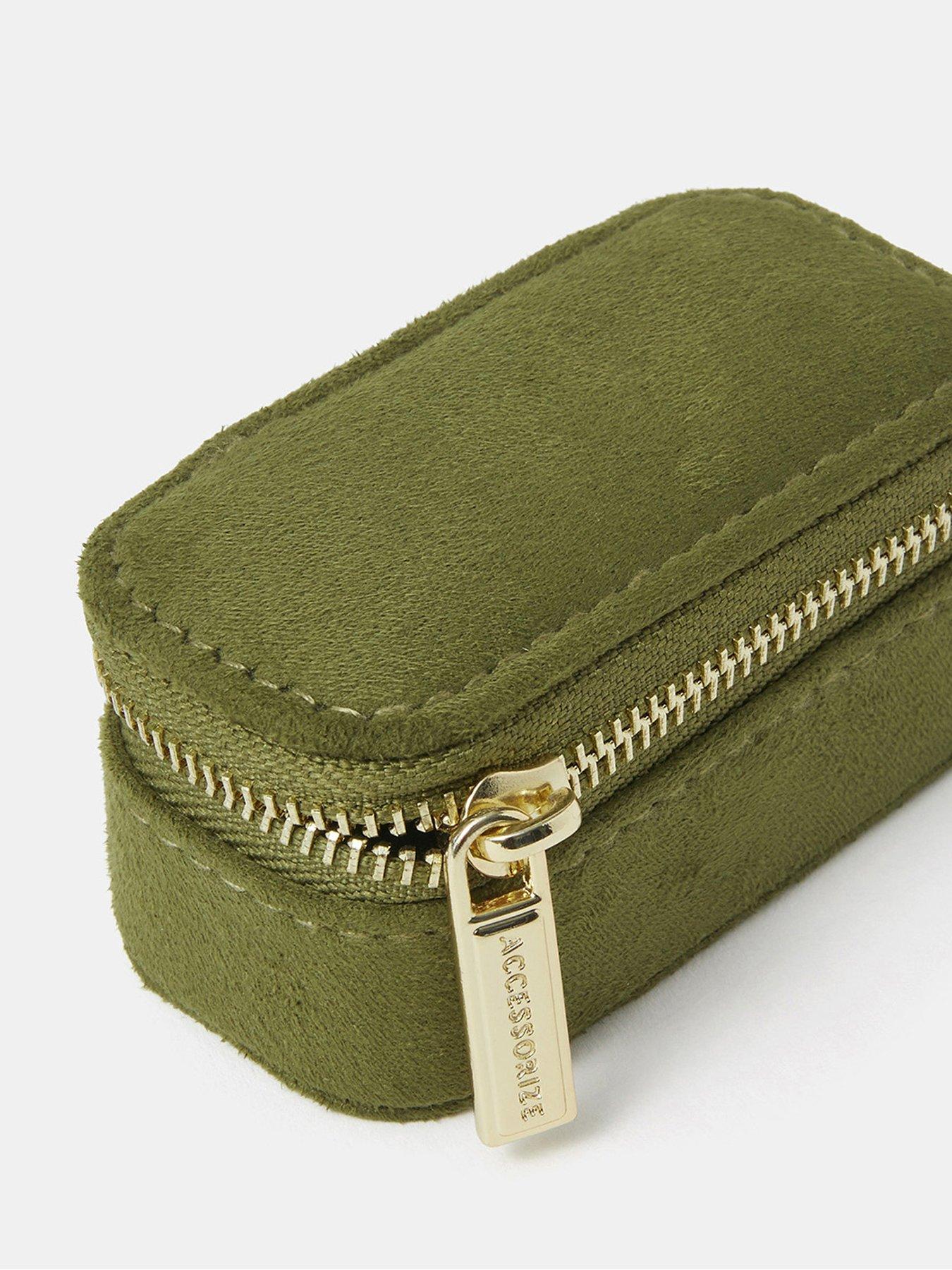  image of accessorize-mini-jewellery-box-green