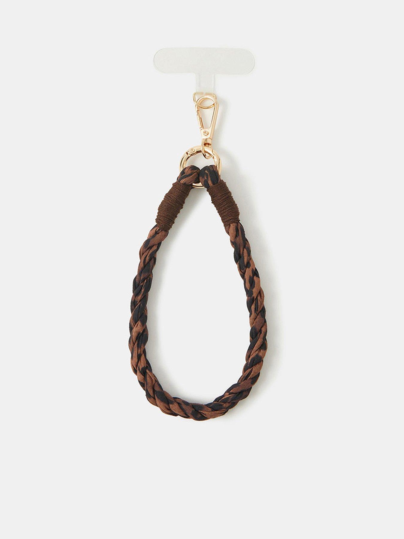 Accessorize Leopard Print Wrist Phone Strap