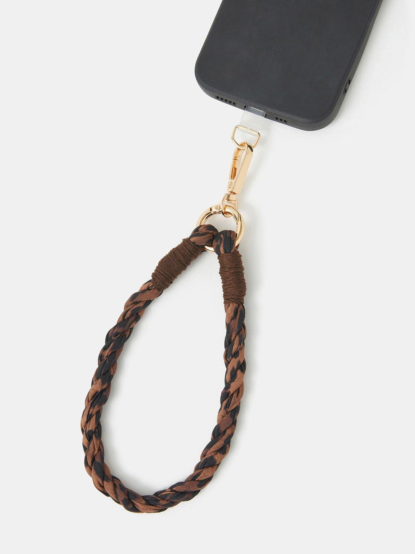 Image 3 of 3 of Accessorize Leopard Print Wrist Phone Strap
