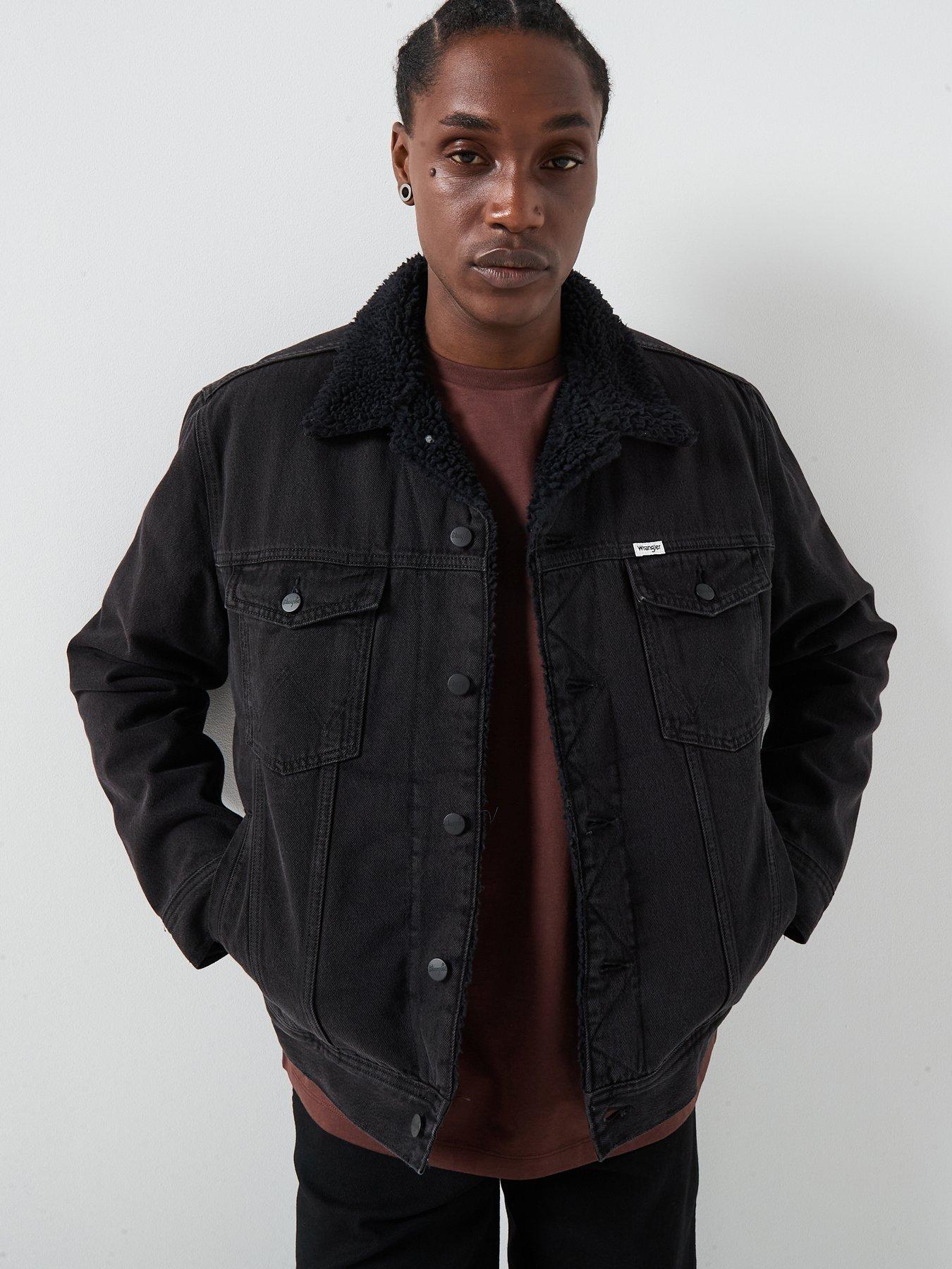 front image of wrangler-sherpa-classic-denim-jacket