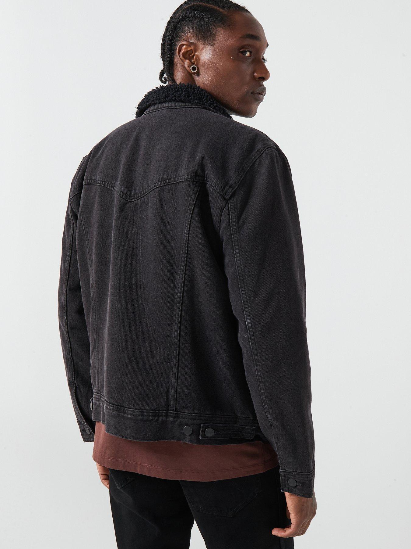  image of wrangler-sherpa-classic-denim-jacket