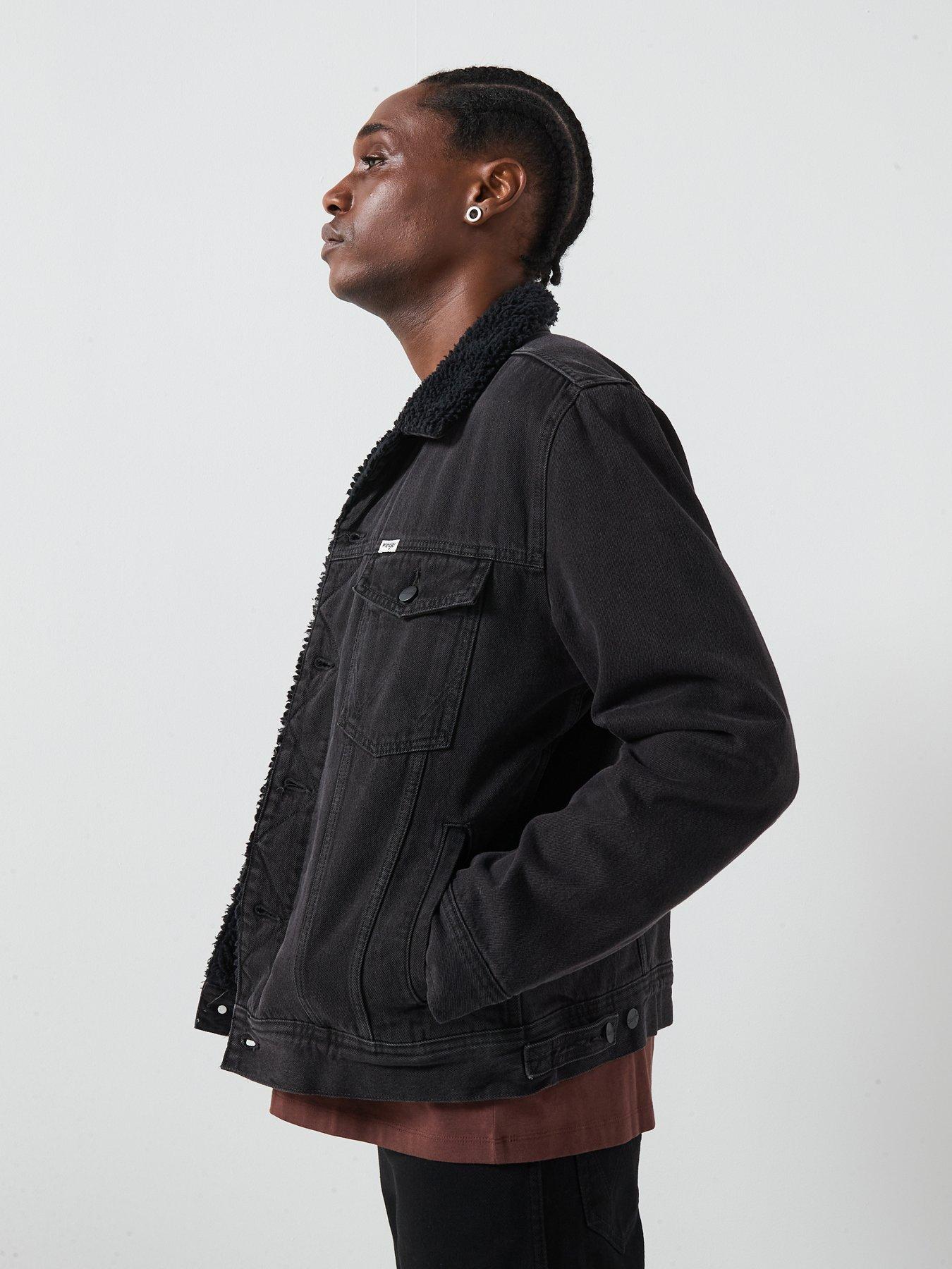  image of wrangler-sherpa-classic-denim-jacket