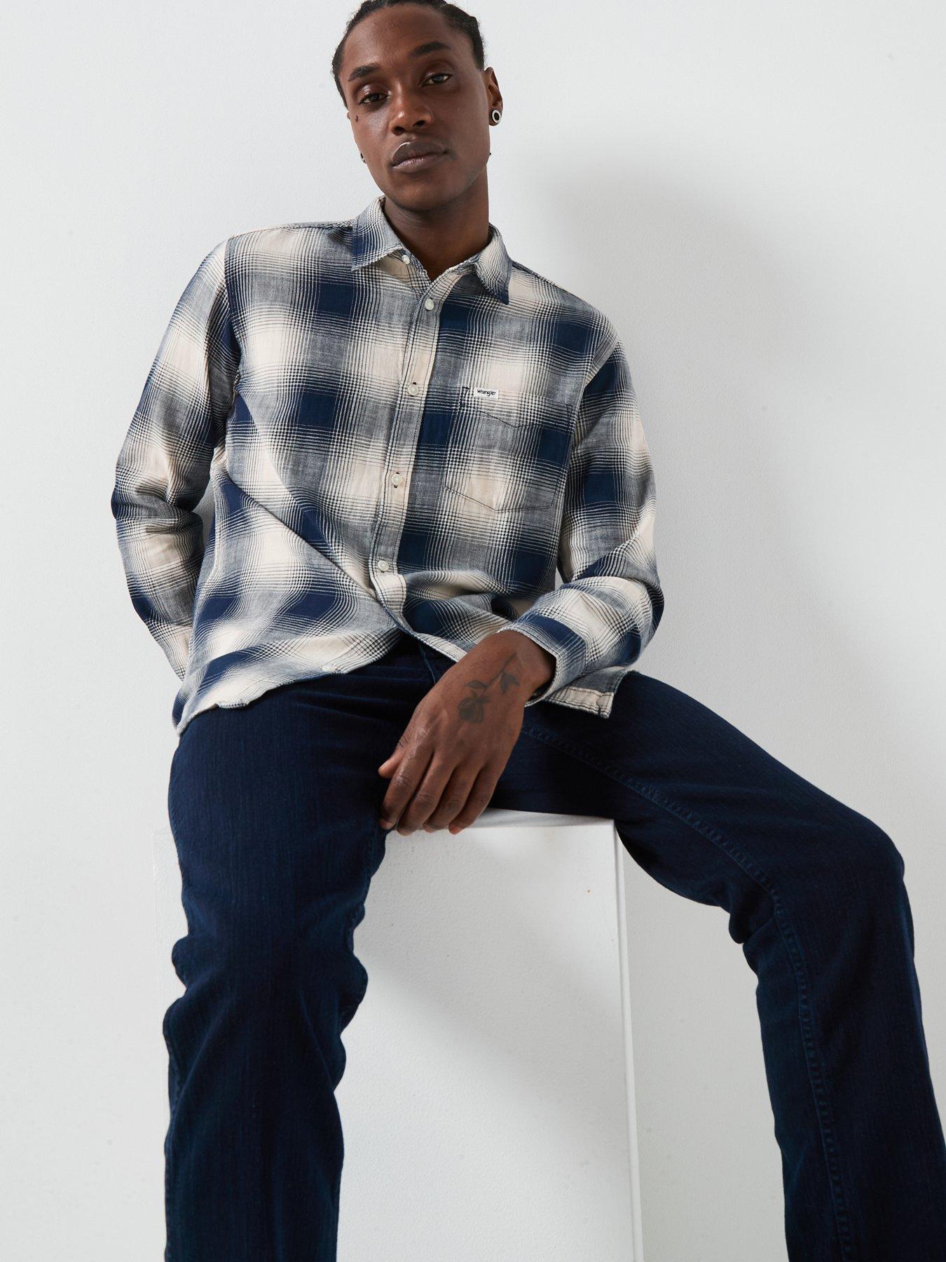 Image 6 of 6 of Wrangler Wrangler Indigo Long Sleeve Overshirt
