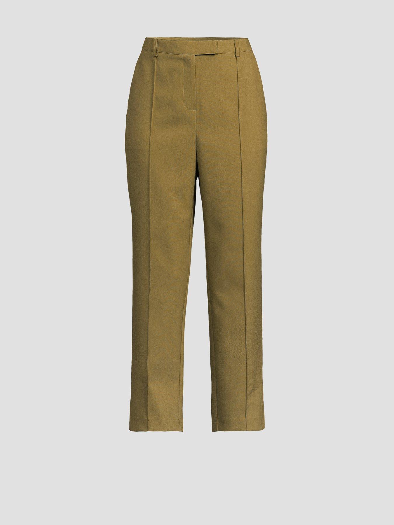 Image 7 of 7 of The Very Collection Split Hem Trousers - Olive