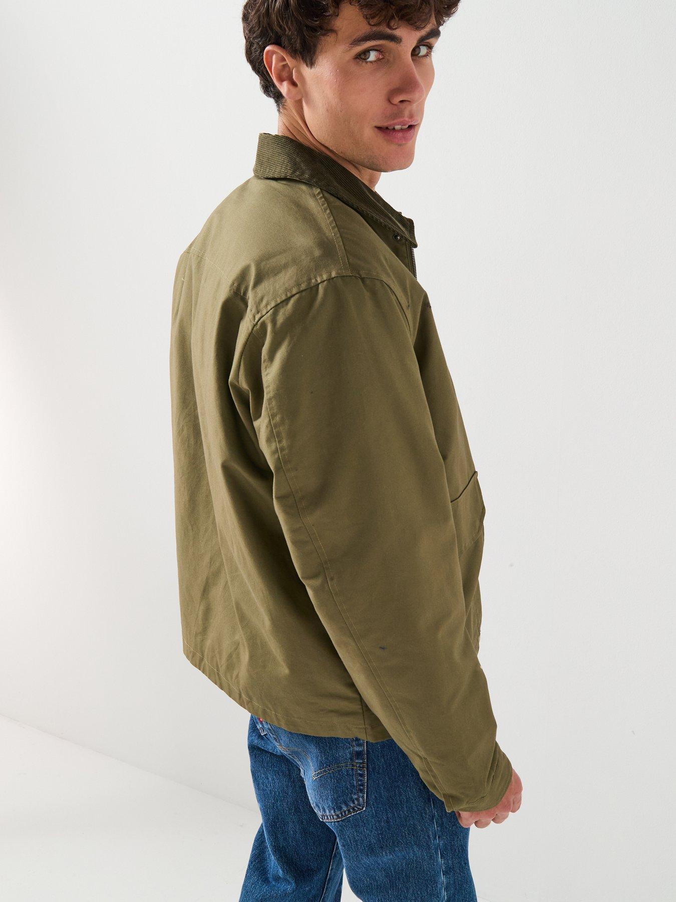  image of guess-jeans-double-pocket-jacket-green