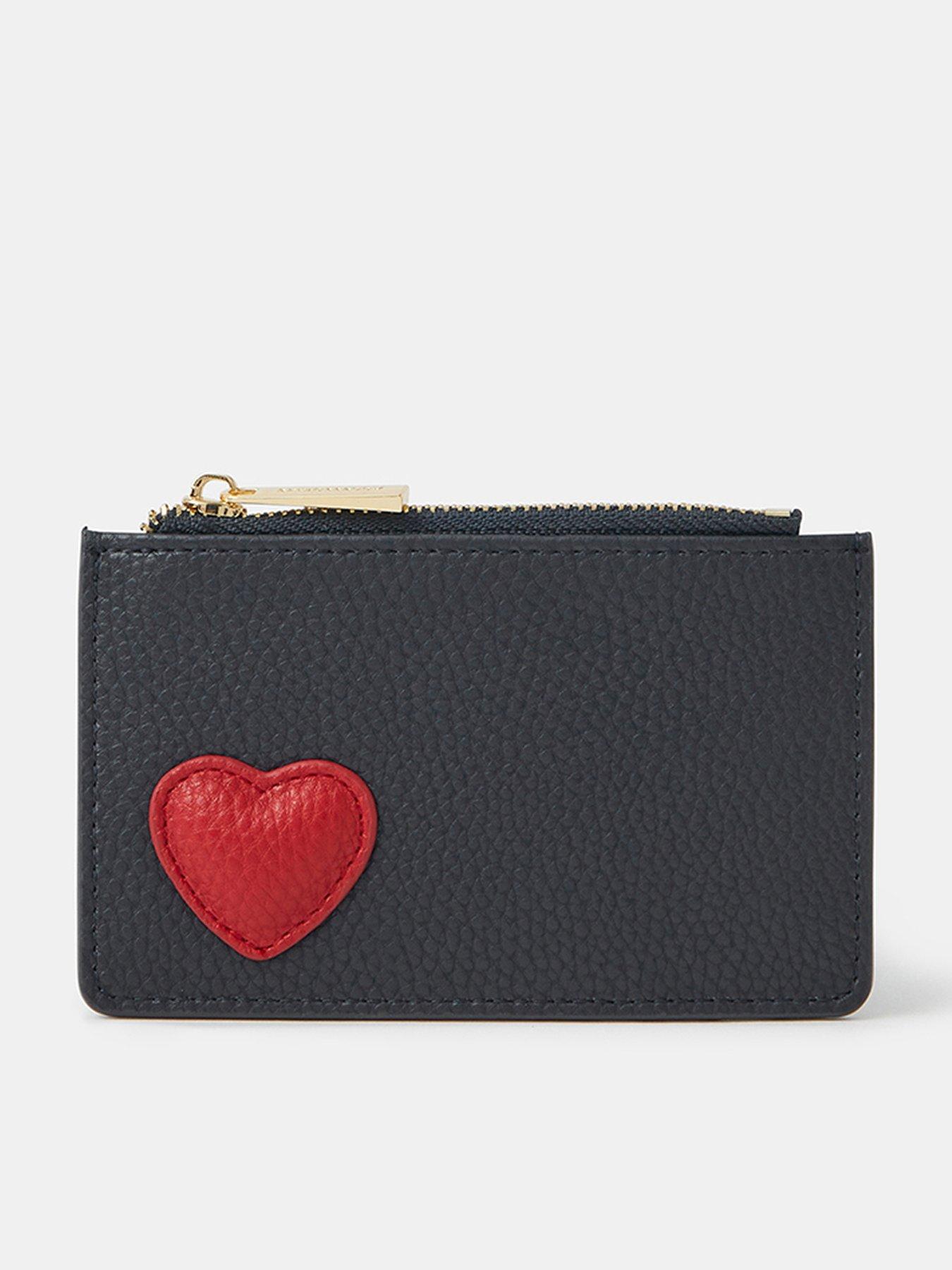 Image 1 of 3 of Accessorize Heart Card Holder - Blue