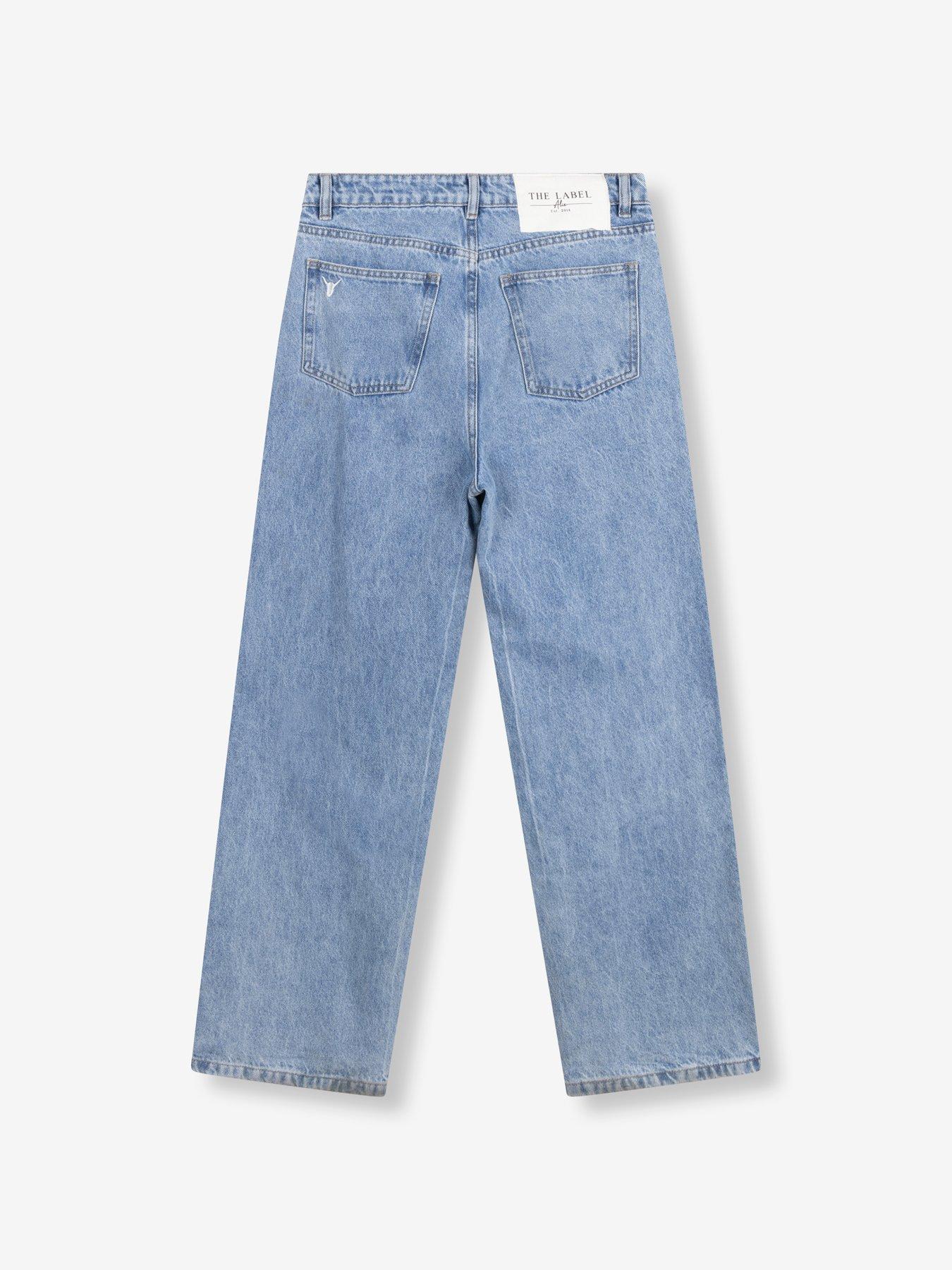 Image 4 of 5 of Alix the Label Denim Pants - Blue