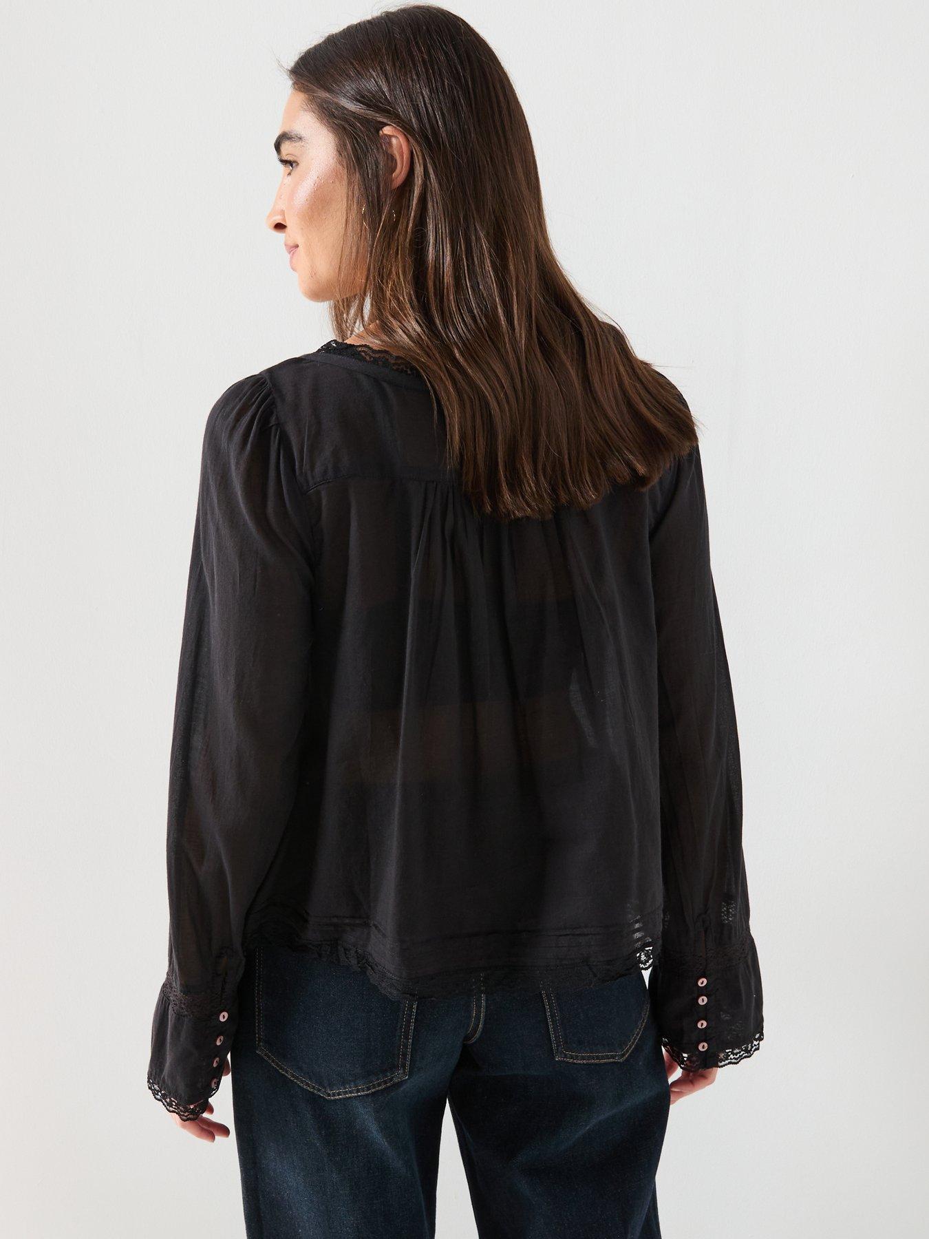 Image 2 of 6 of FREE PEOPLE Longsleeve Evermore Blouse