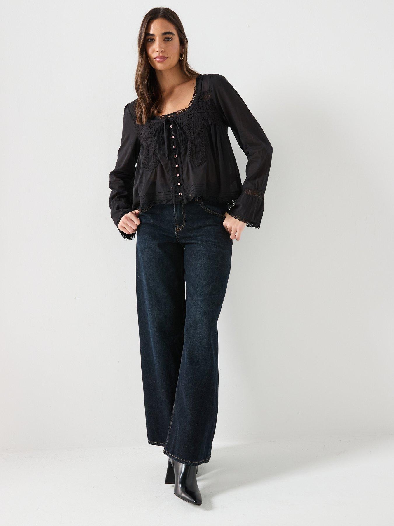 Image 3 of 6 of FREE PEOPLE Longsleeve Evermore Blouse