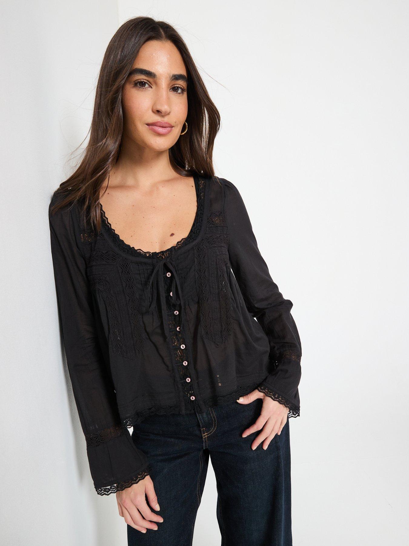 Image 6 of 6 of FREE PEOPLE Longsleeve Evermore Blouse
