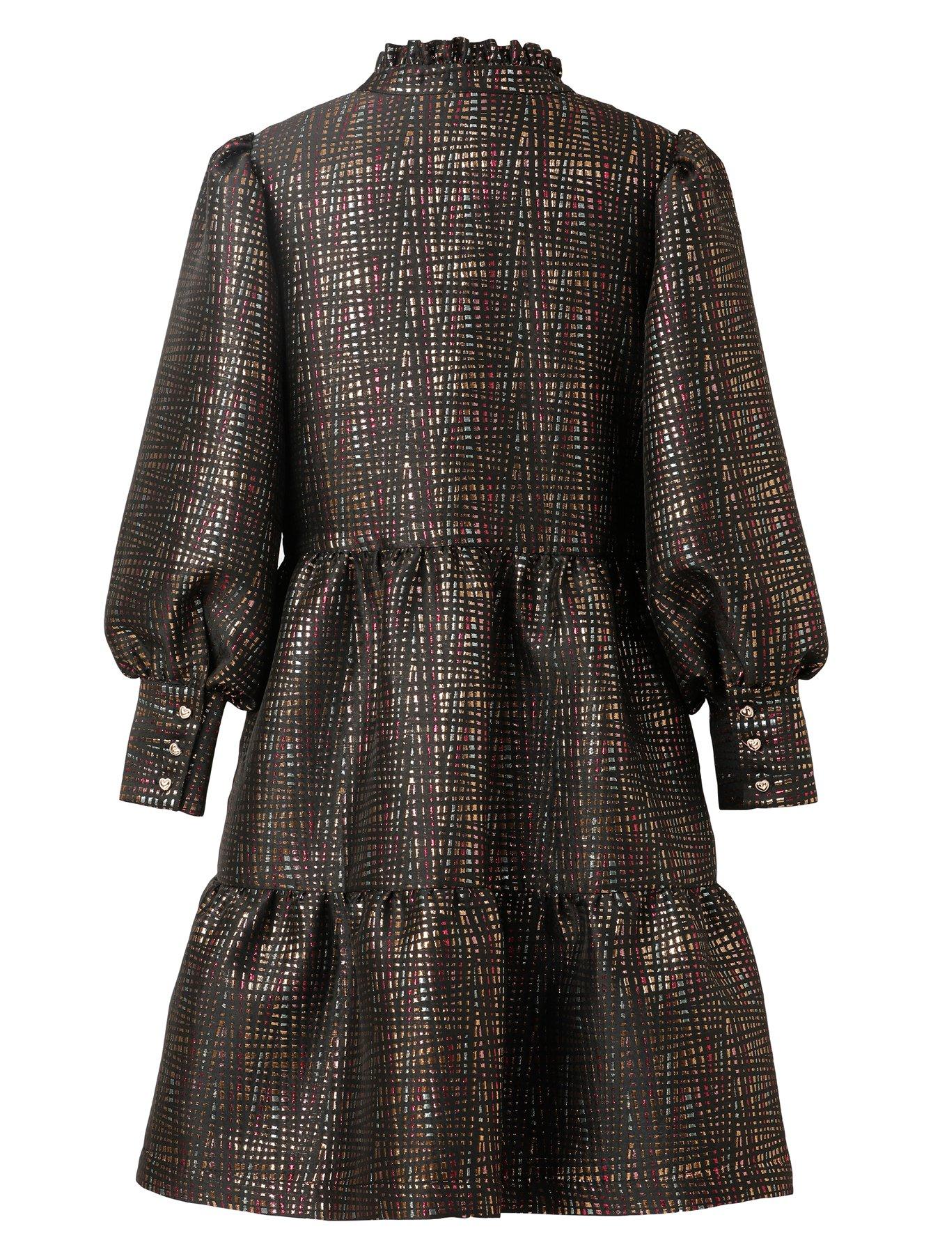 Image 2 of 5 of Emily Lovelock Jaquard Metallic Dress