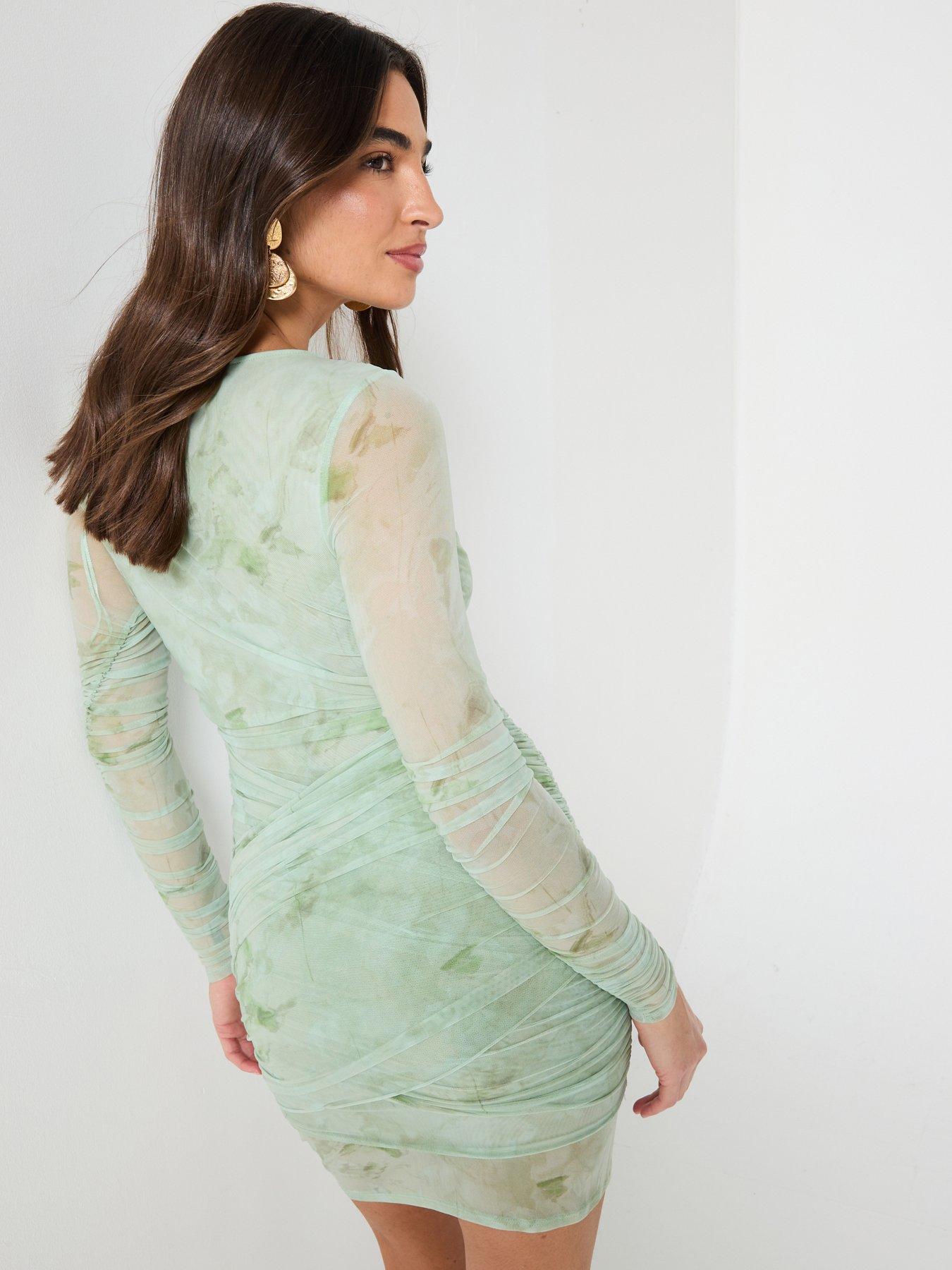  image of free-people-katana-mini-dress-green