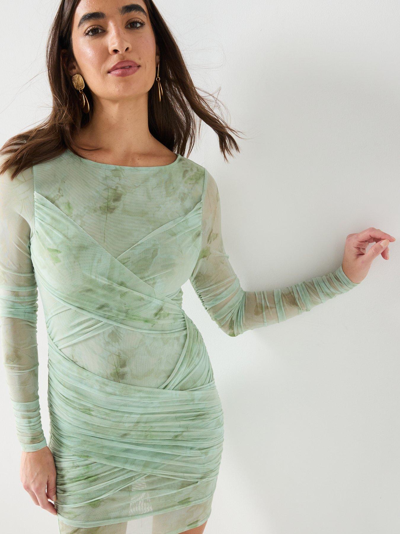  image of free-people-katana-mini-dress-green