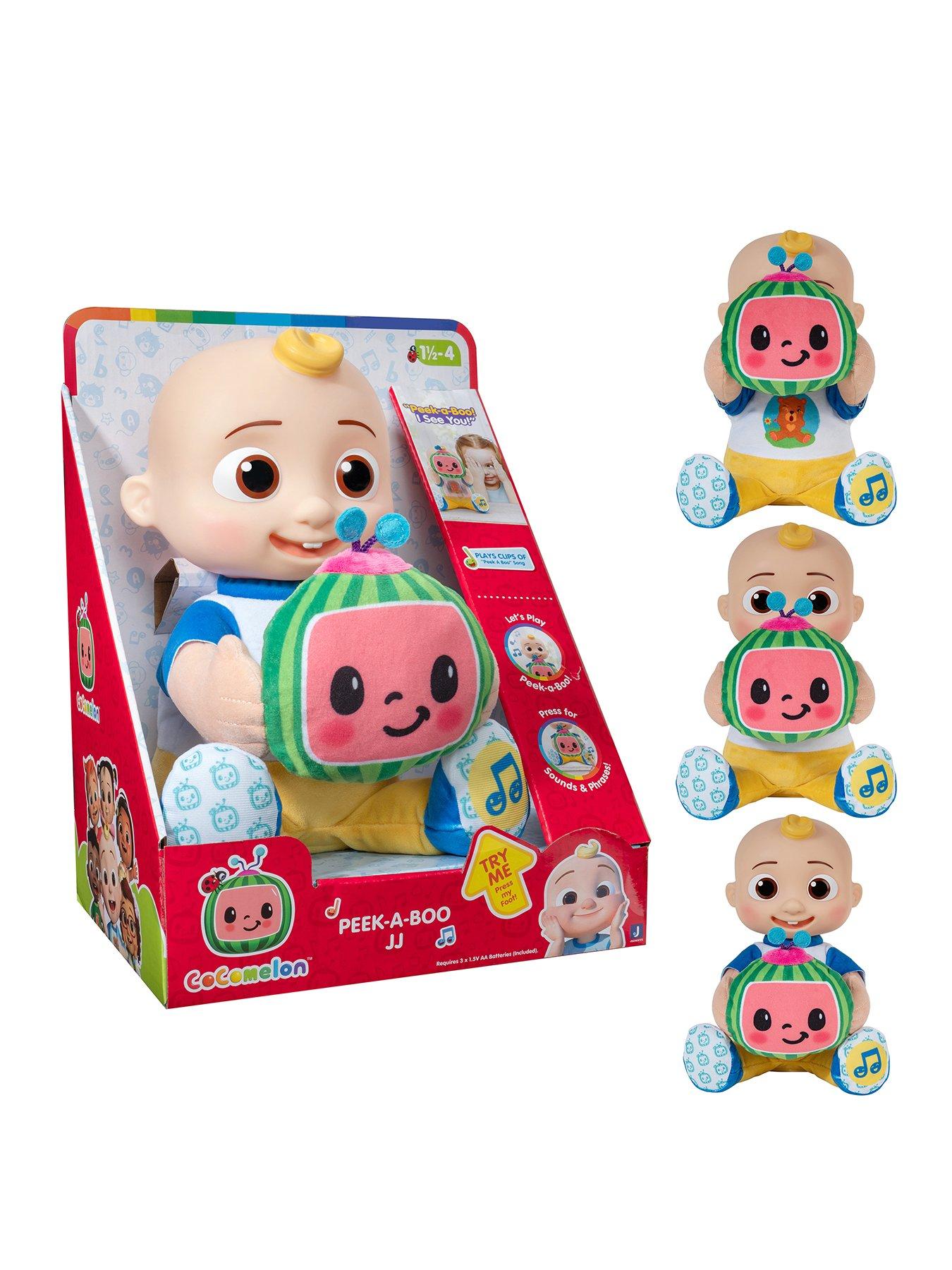 Cocomelon Peek-A-Boo JJ Feature Plush - 17 Phrases and Sounds
