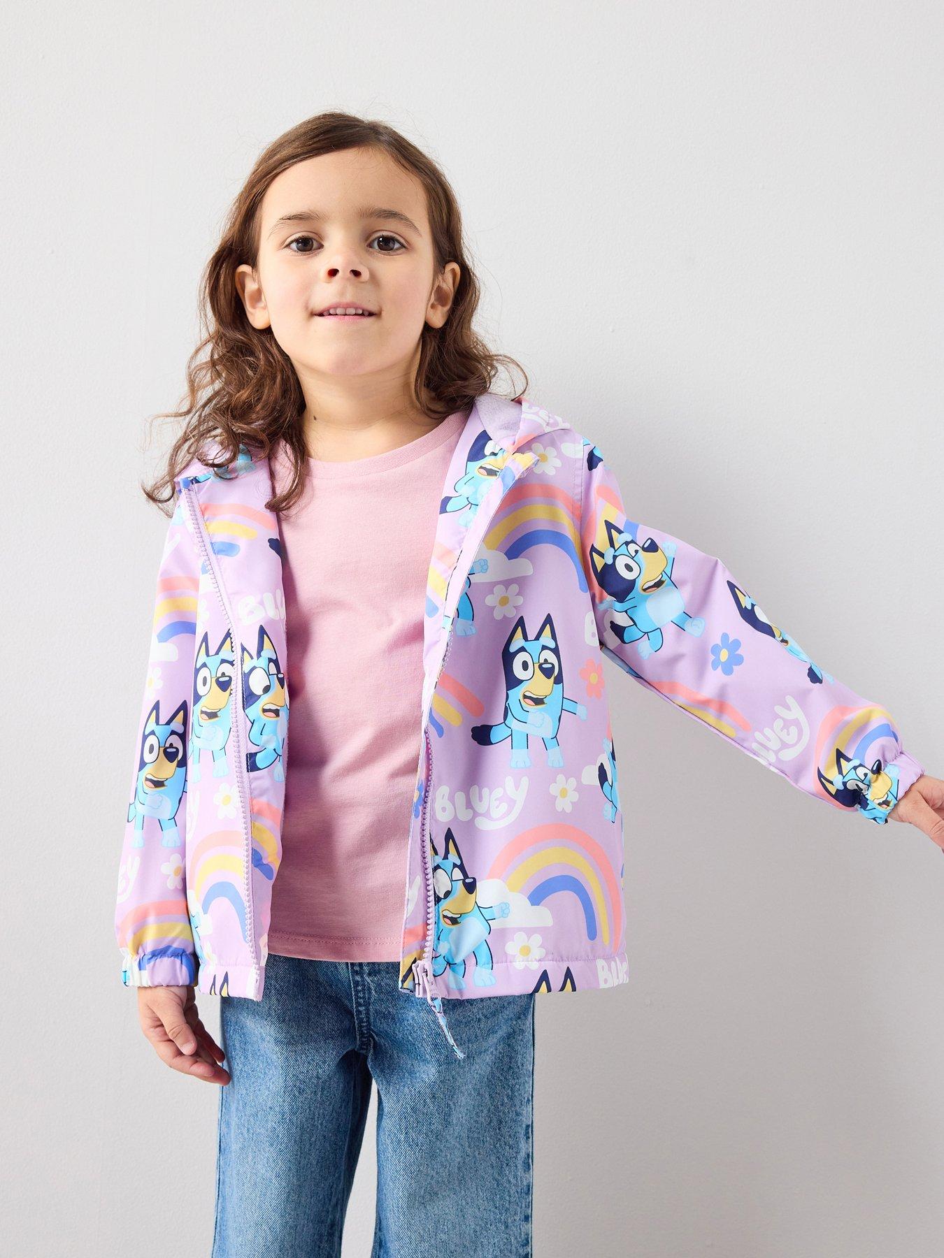  image of the-very-collection-bluey-rainbow-rain-mac-purple