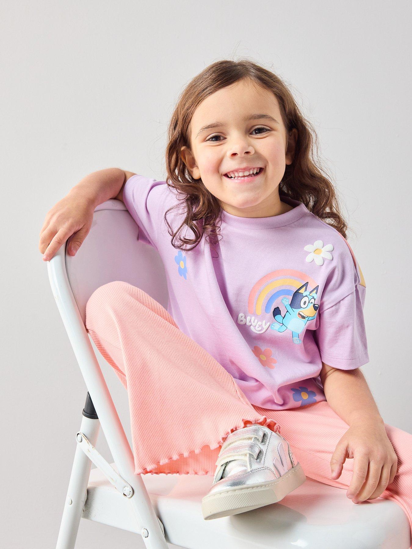 The Very Collection Rainbow Back Print T-shirt And Legging Set - Purple