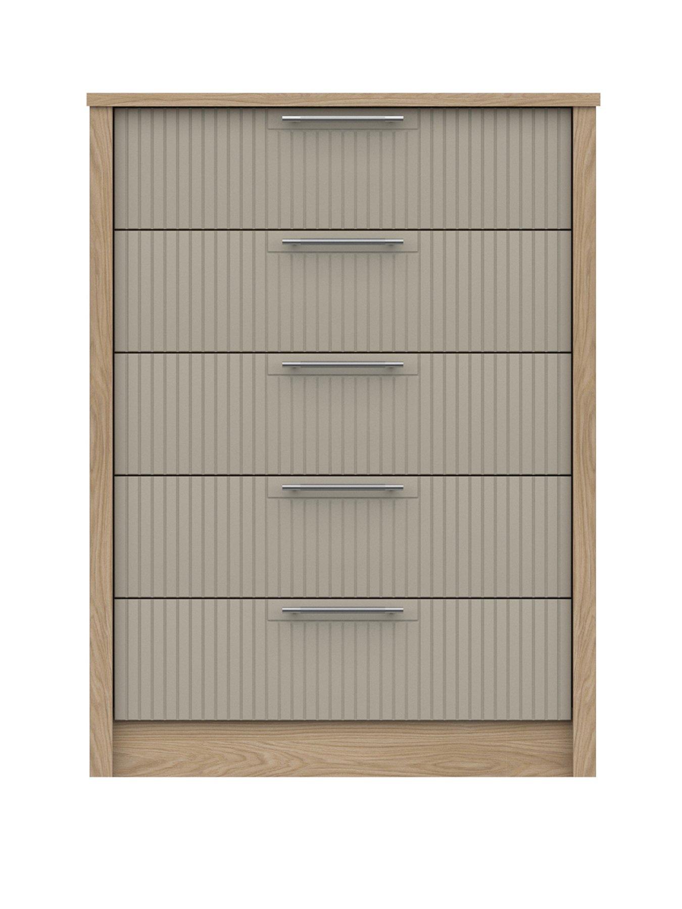 Image 2 of 4 of One Call Arvon Ready Assembled&nbsp;5 Drawer Chest