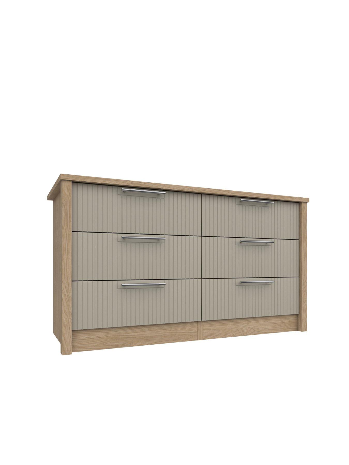 Image 3 of 4 of One Call Arvon&nbsp;Ready Assembled 4 Drawer Double Chest
