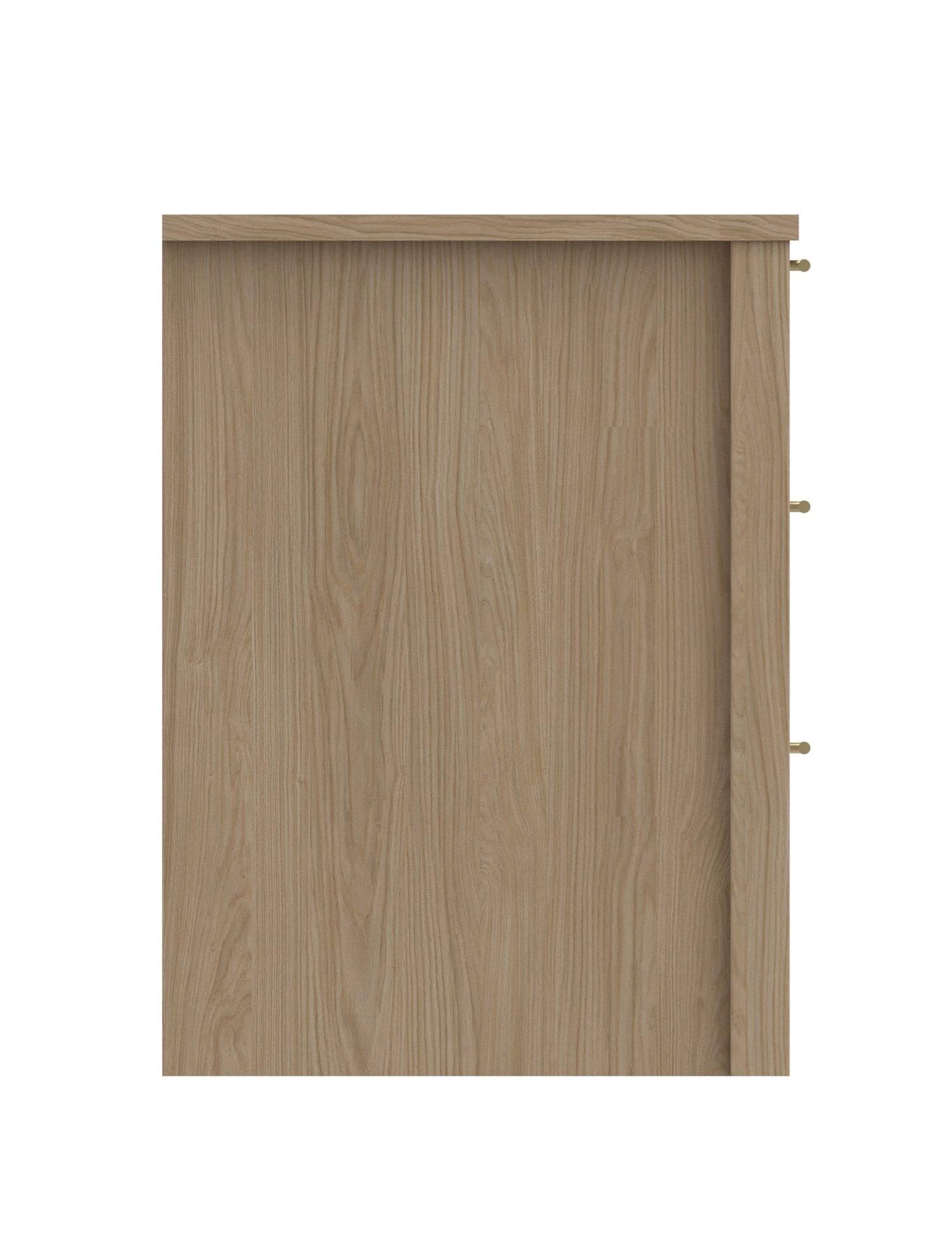 Image 4 of 4 of One Call Arvon&nbsp;Ready Assembled 3 Drawer Bedside Chest