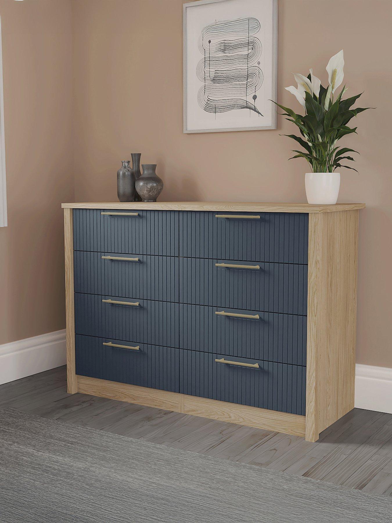 undefined Arvon Ready Assembled 4 Drawer Double Chest
