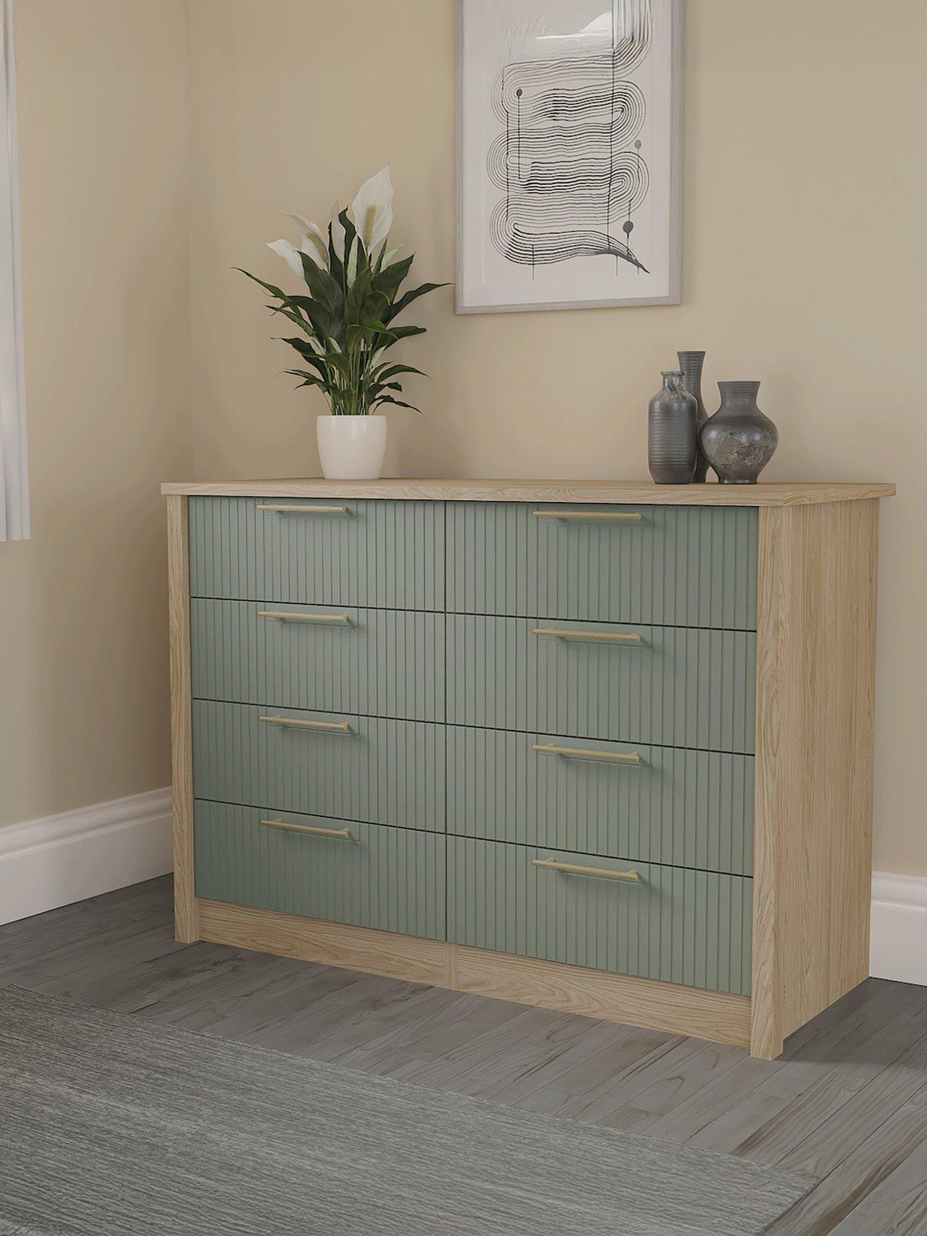 undefined Arvon Ready Assembled 4 Drawer Double Chest