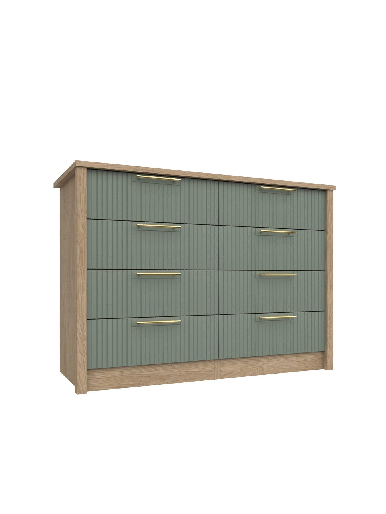 Image 3 of 4 of One Call Arvon Ready Assembled&nbsp;4 Drawer Double Chest