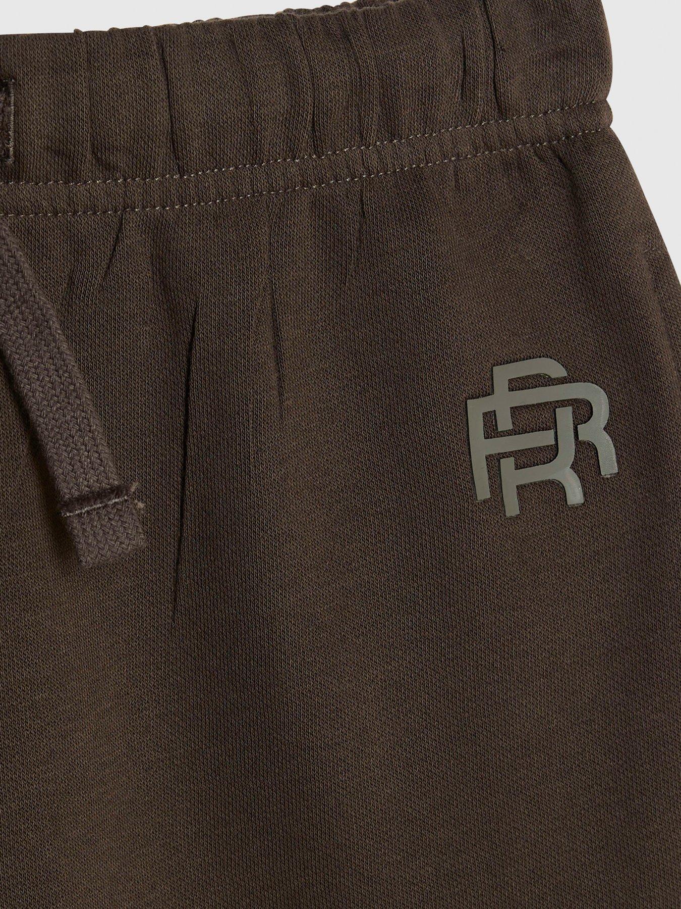 Image 4 of 5 of River Island Unisex Essentials Hoodie Jogger Set - Khaki