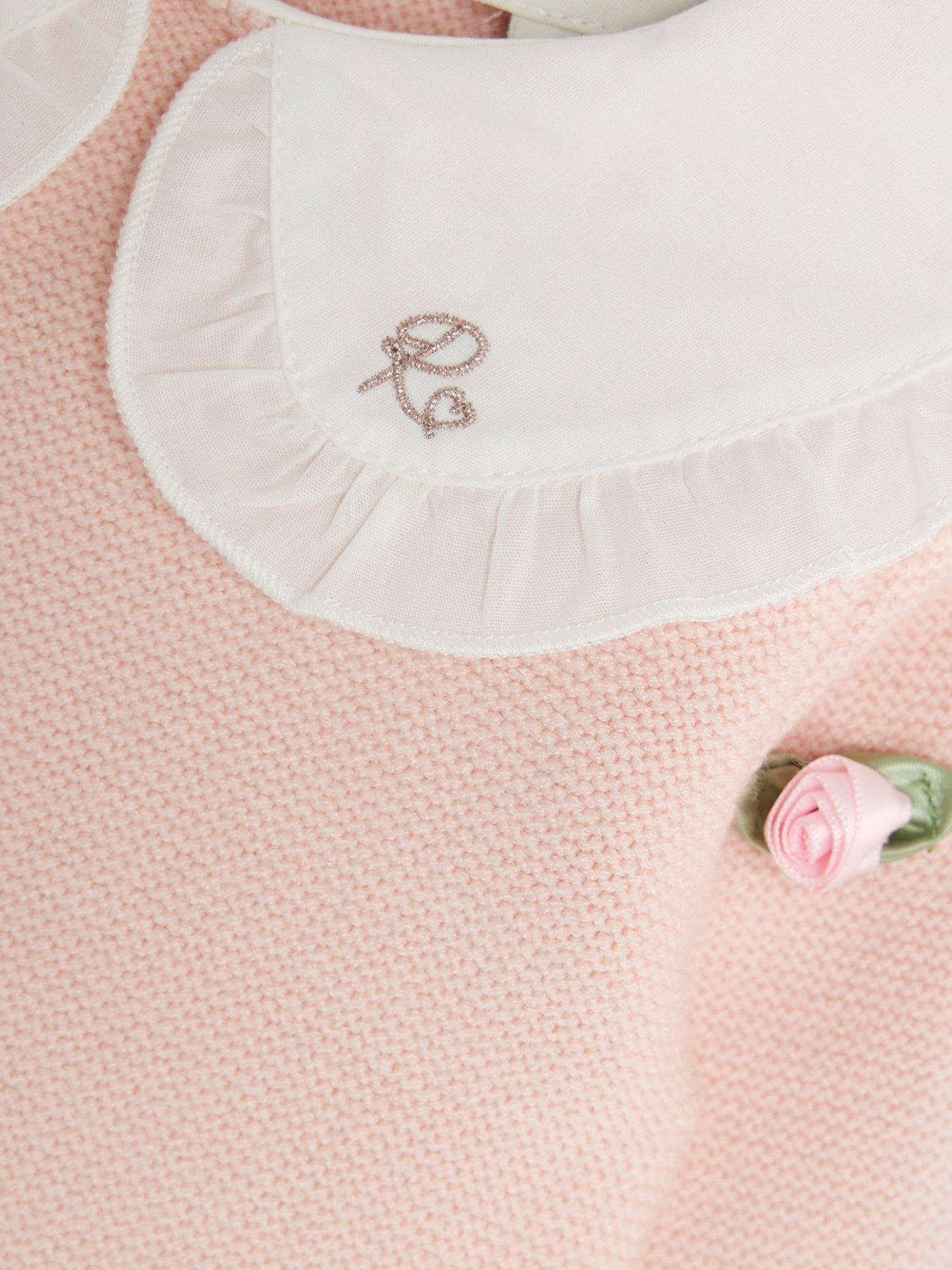 Image 4 of 4 of River Island Baby Girls Rose Bud Jumper Set - Pink