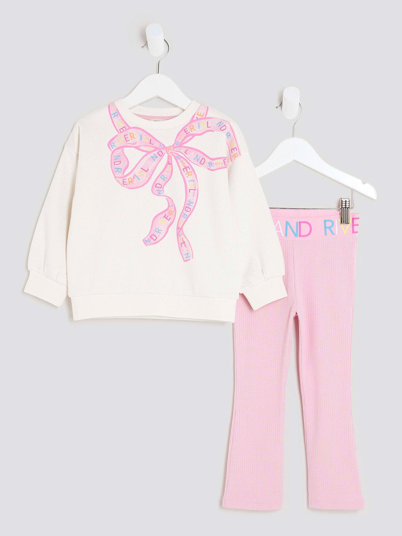  image of river-island-mini-mini-girls-waistband-bow-set-multi