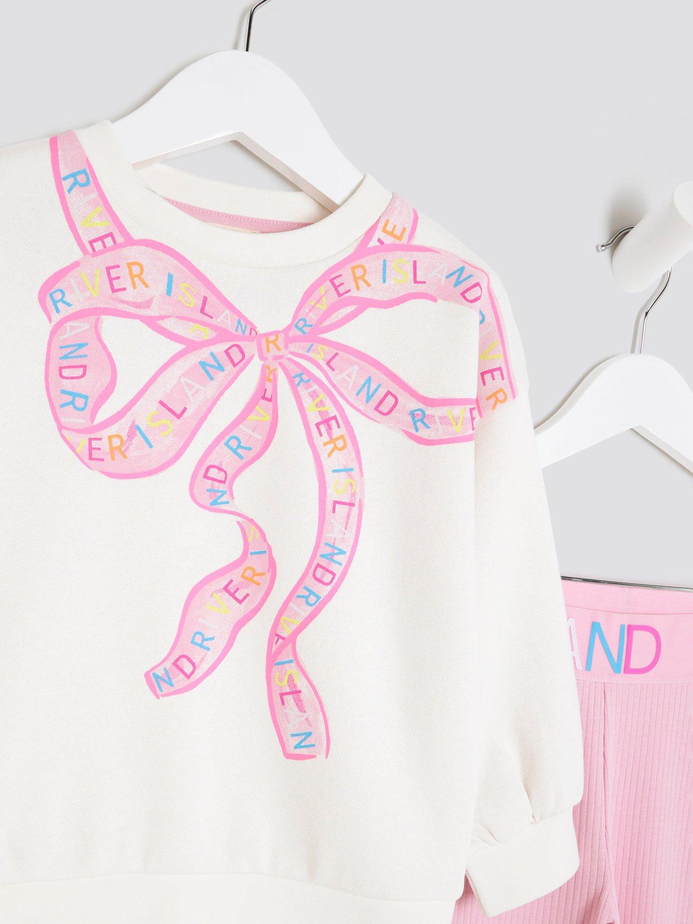  image of river-island-mini-mini-girls-waistband-bow-set-multi