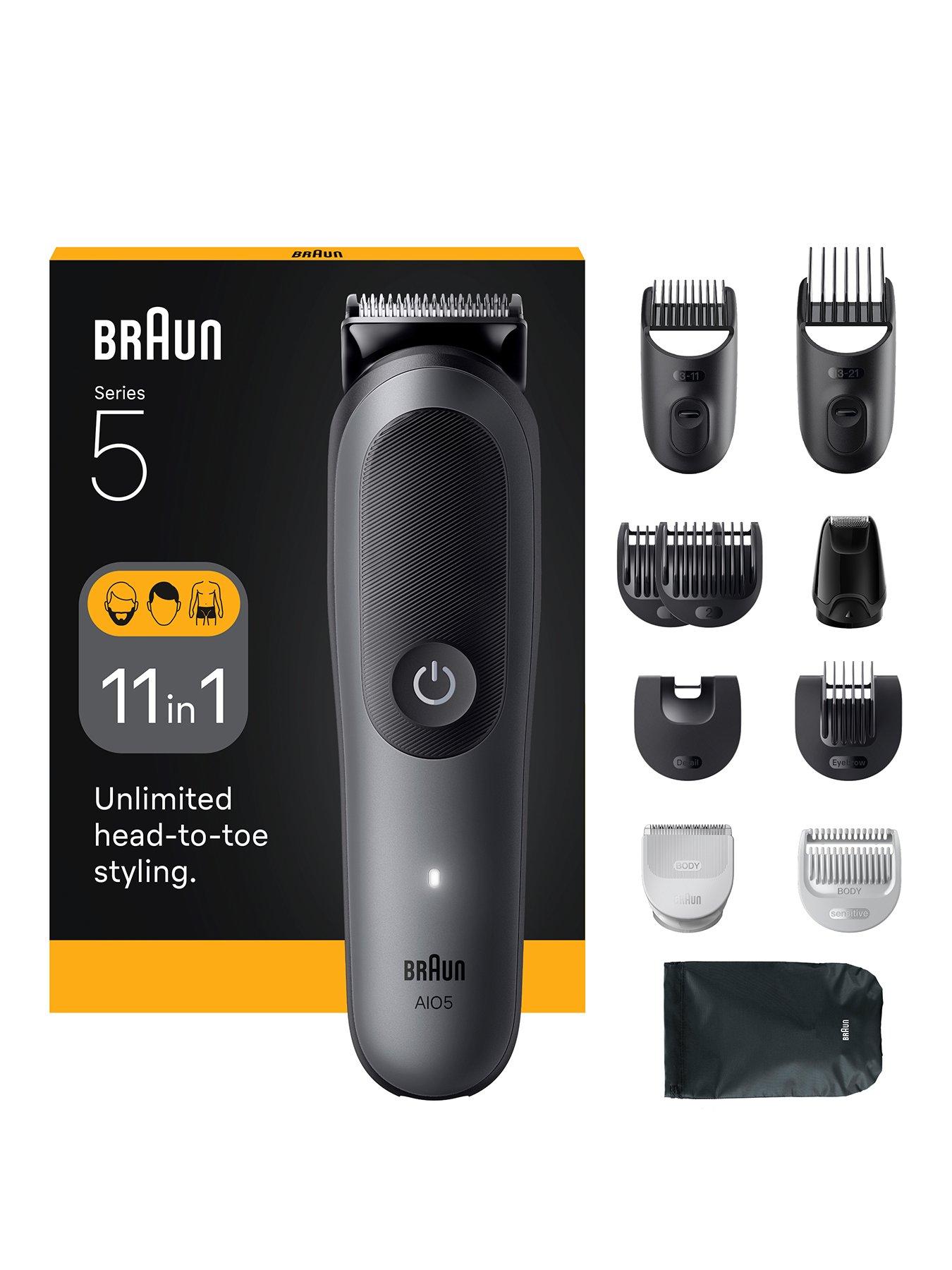 Braun All-in-One Kit Series 5, 11in1 Grooming, Body Trim, AIO5560, Grey