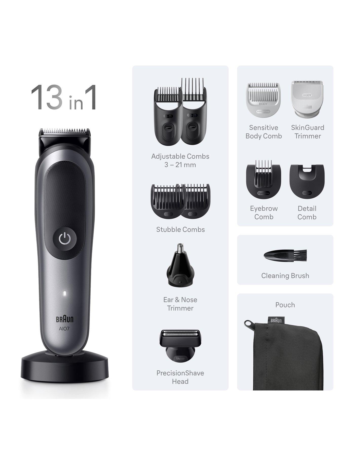 Image 2 of 7 of Braun All-in-One Series 7, 13in1 Grooming Kit, ProBlade, AutoSense, AIO7560, Grey