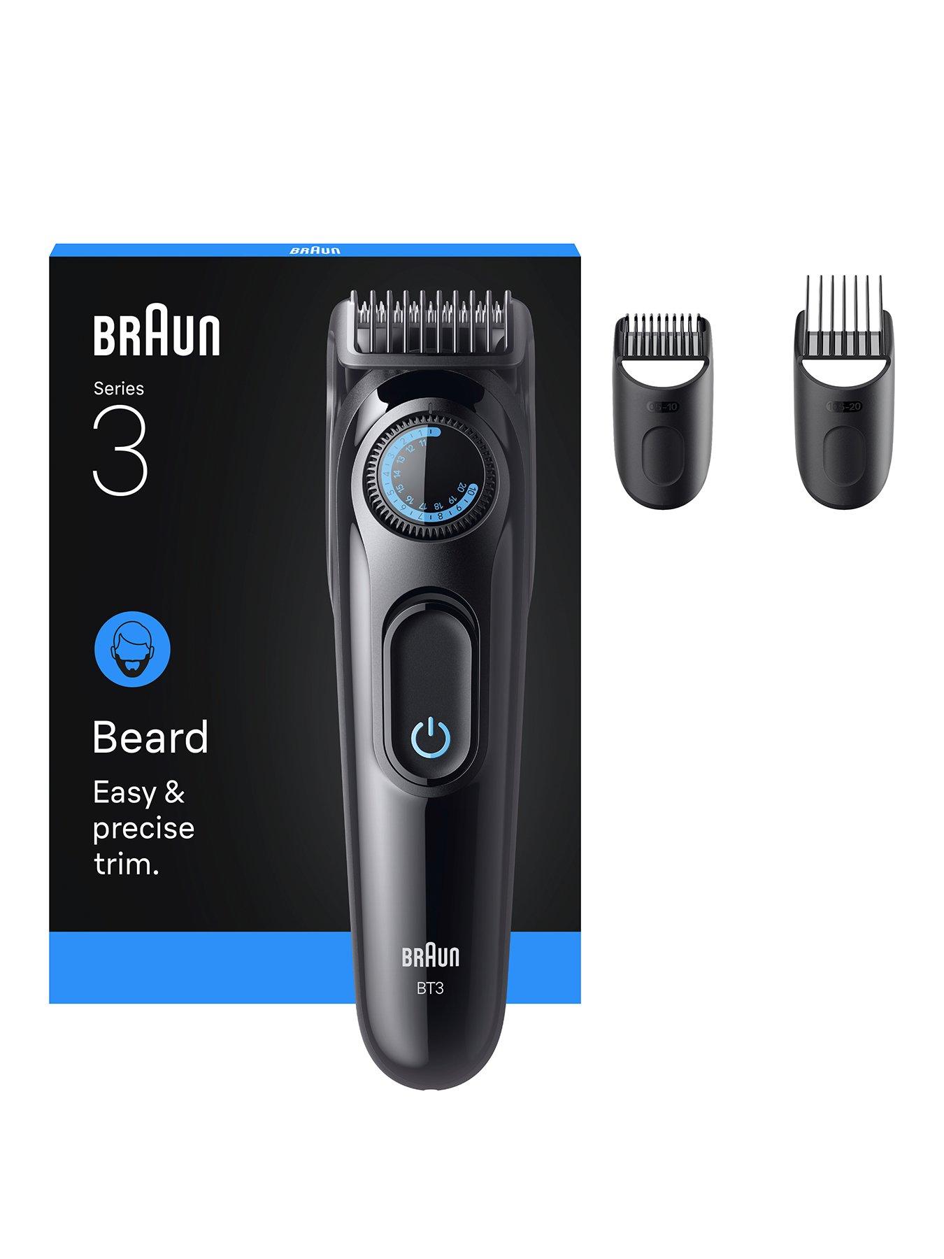 undefined Beard Trimmer Series 3, +3 Styling Tools, 40 Lengths, BT3520, Black/Blue