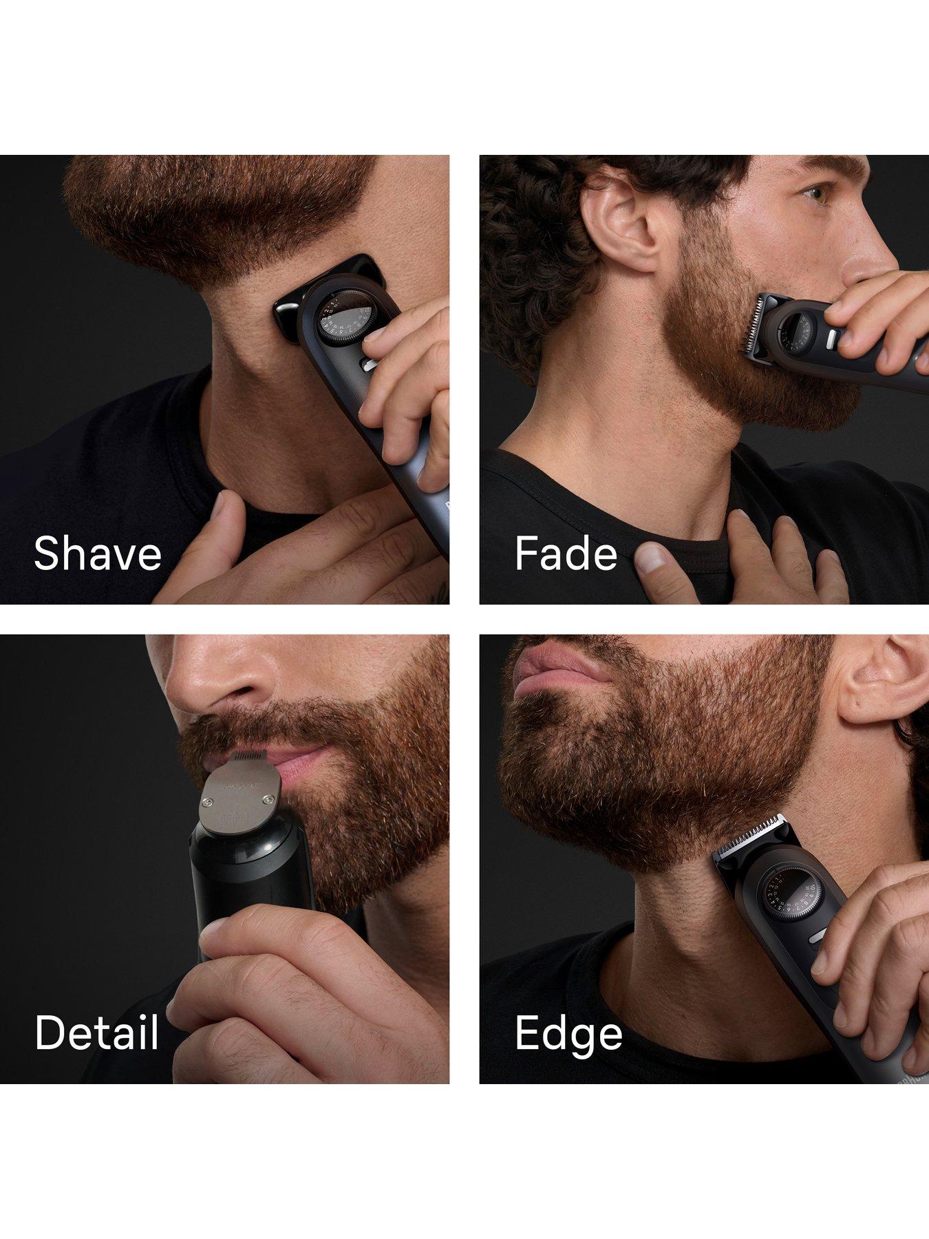 Image 6 of 8 of Braun Beard Trimmer Series 7,+10 Barbering Tools, 40 Lengths,ProBlade,BT7540, Blue