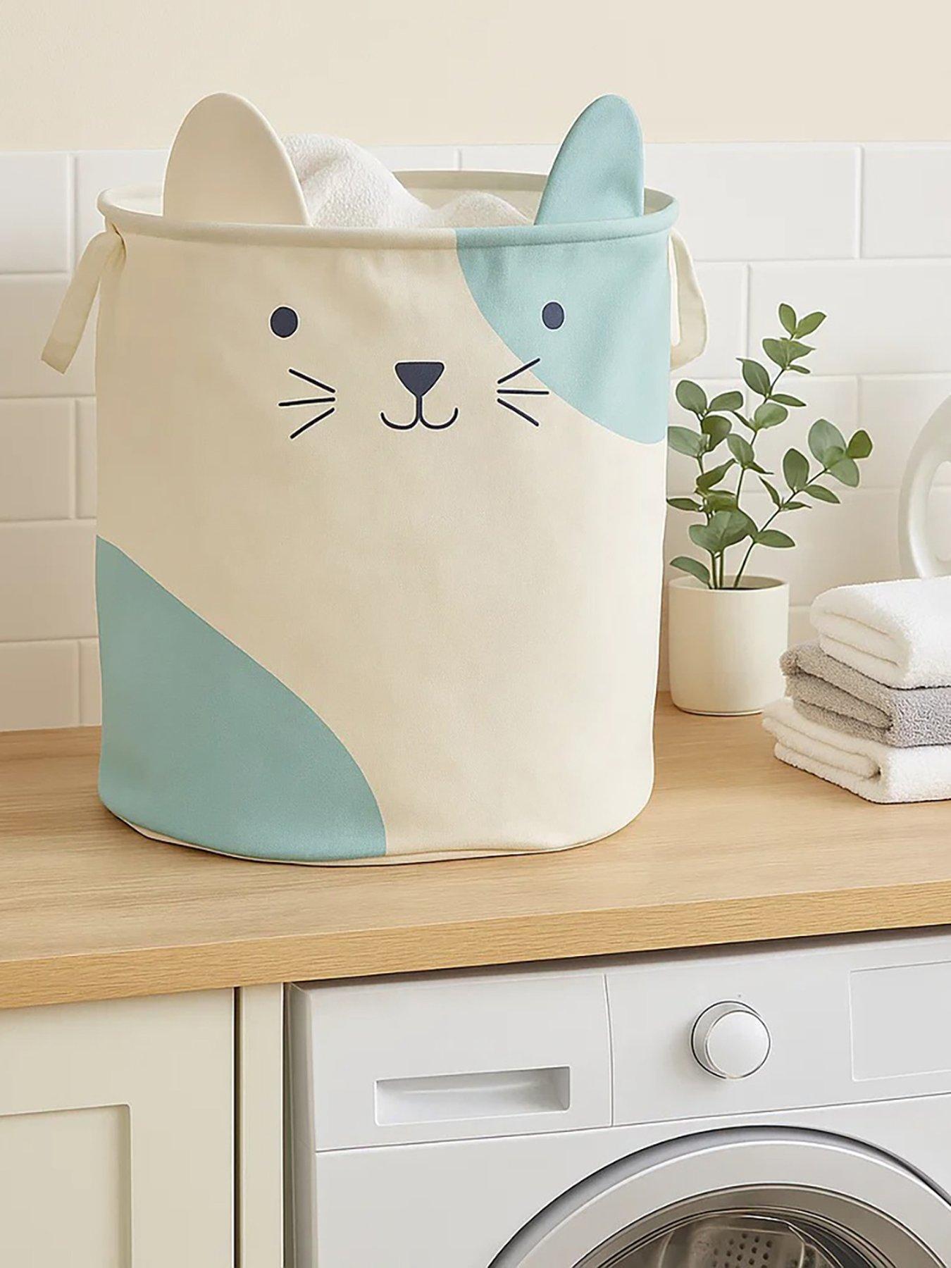 Image 2 of 2 of Interiors By Premier Mimo Cat Face Laundry Bag
