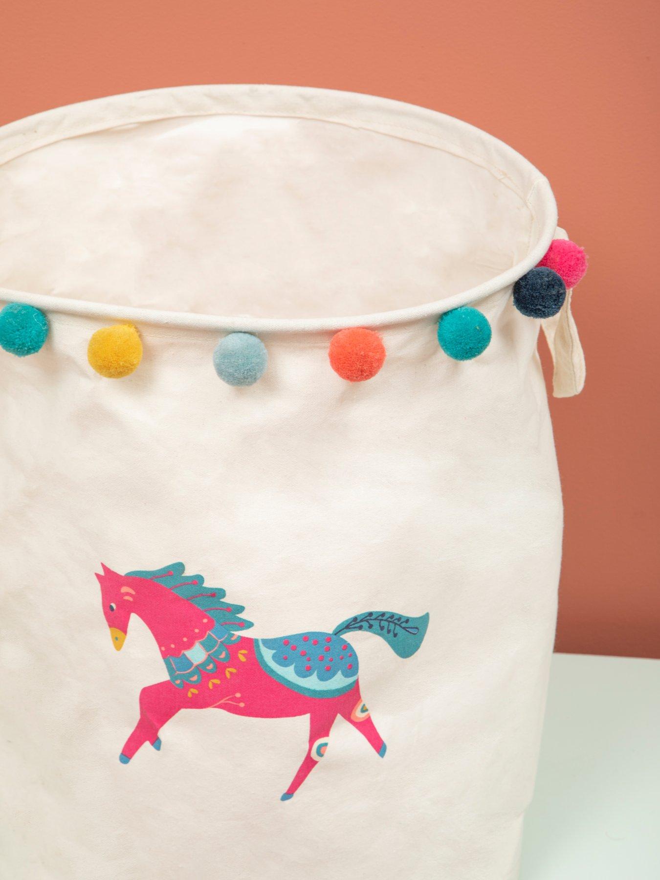 Image 2 of 2 of Interiors By Premier Mimo Eclectic Horse Laundry Bag