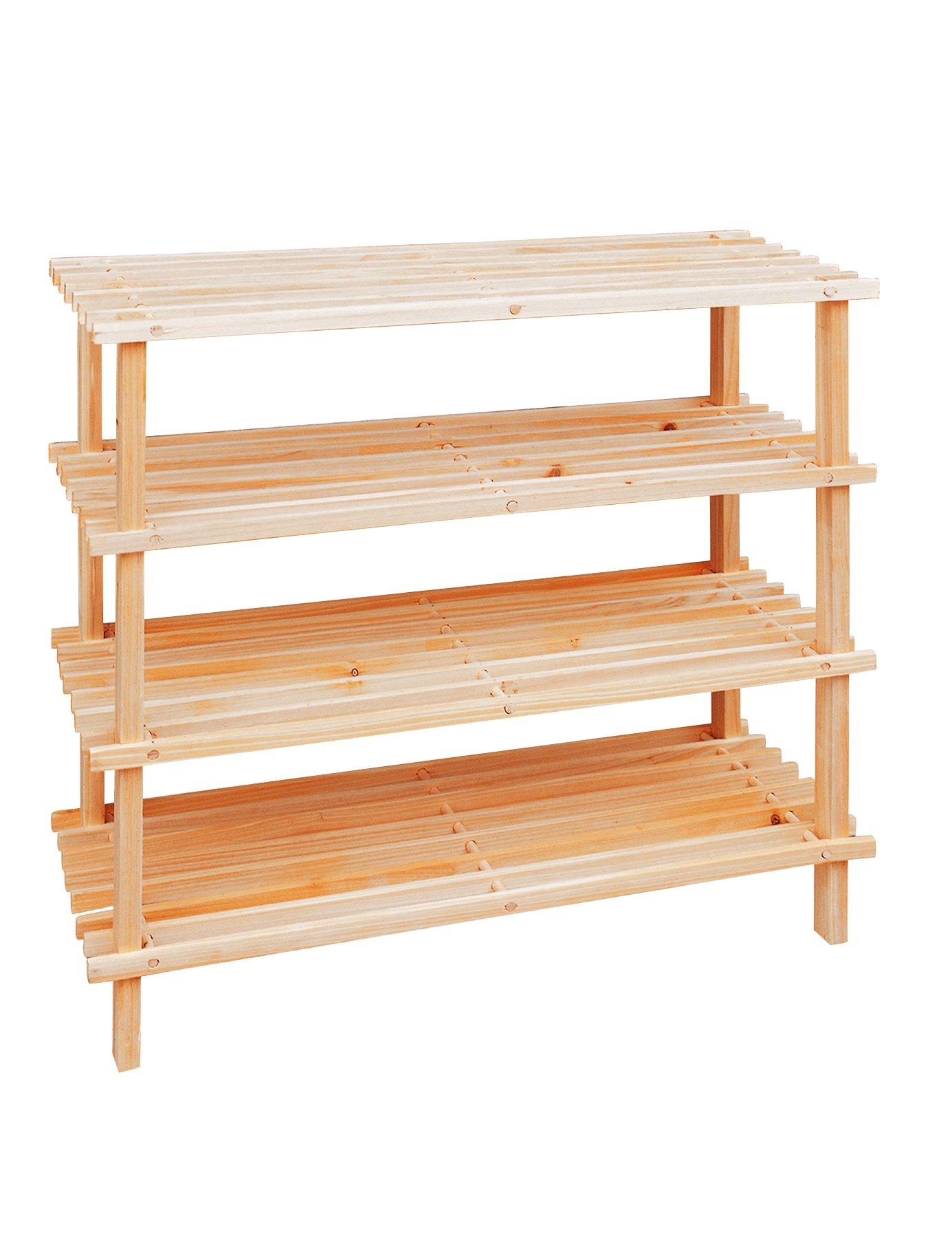 undefined Parker 4 Tier Wooden Shoe Rack