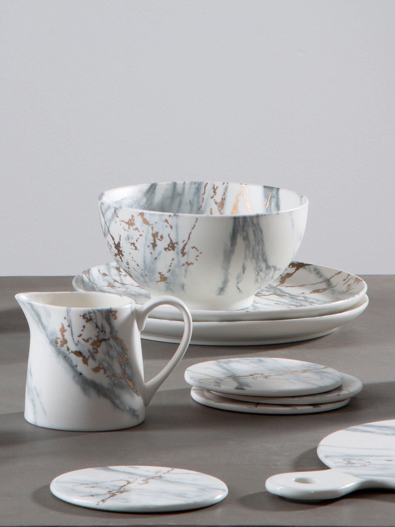 undefined Marble Luxe Salad Bowl