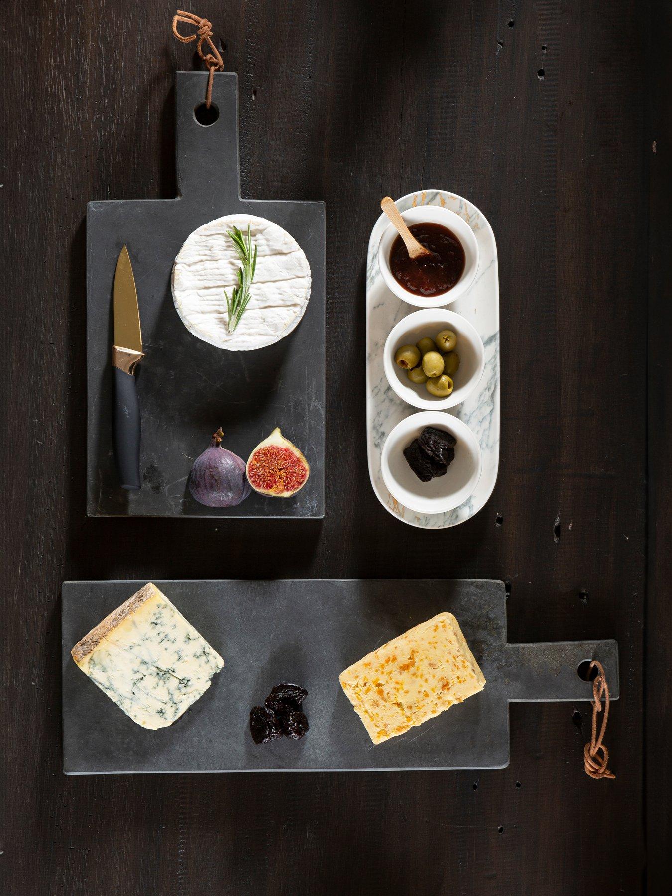 undefined Marble Luxe Dip Bowls With Tray Set